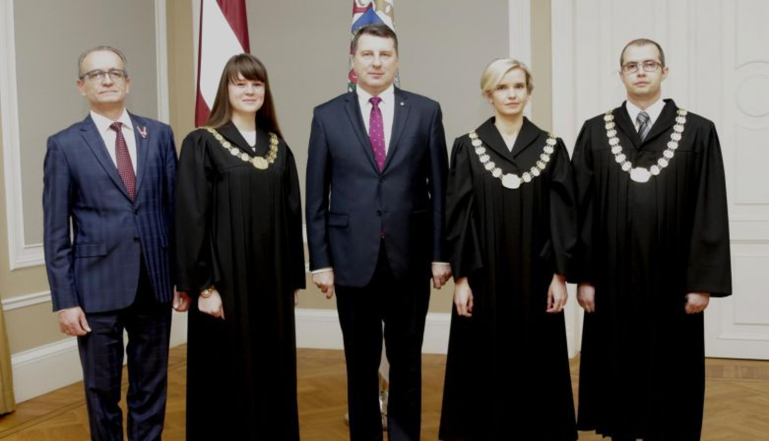 Valsts prezidents pieņem tiesnešu zvērestus