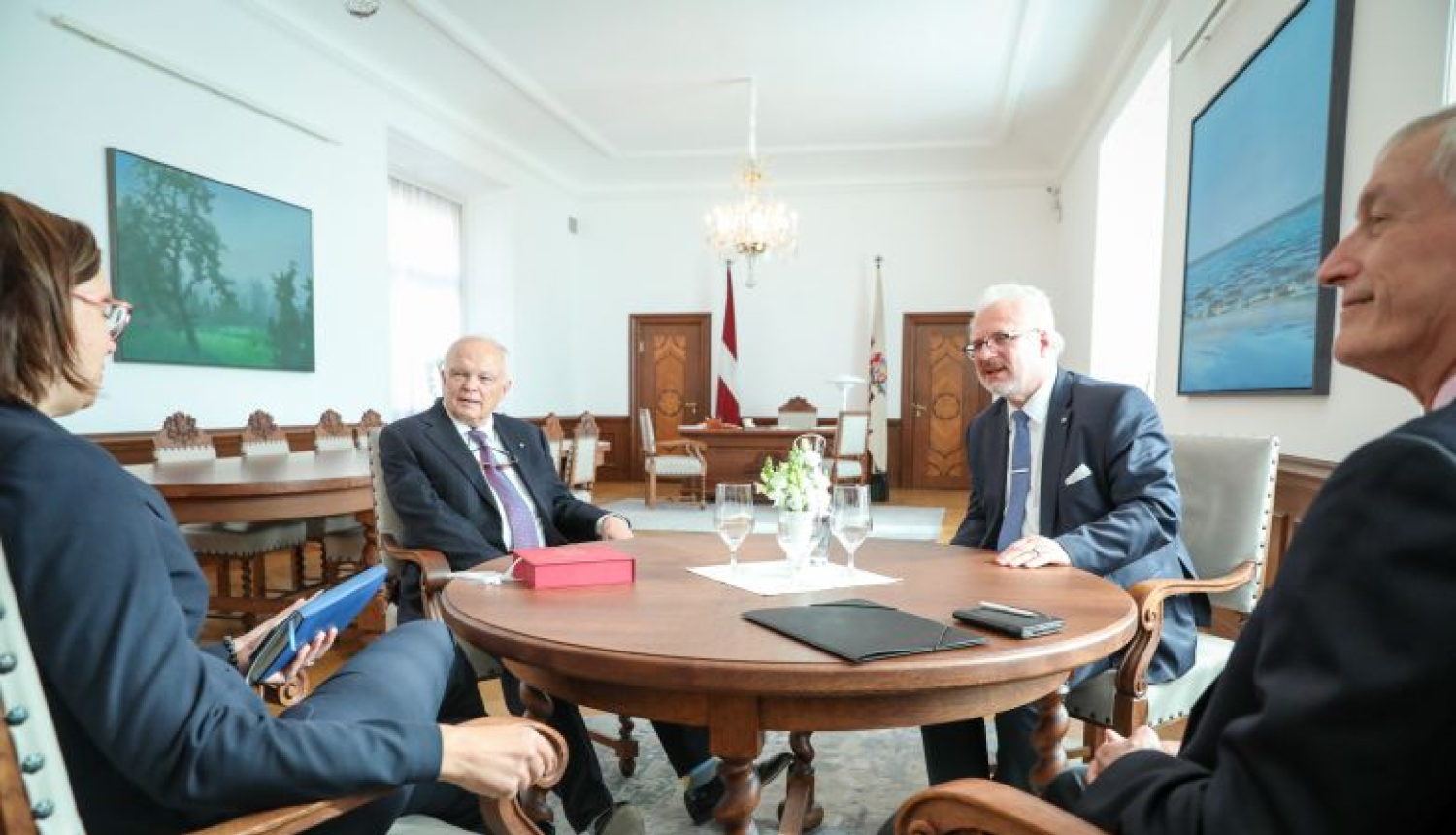 “Delnas” padomes priekšsēdētājs sarunā ar Valsts prezidentu runā par atbildīgas atklātības veicināšanu