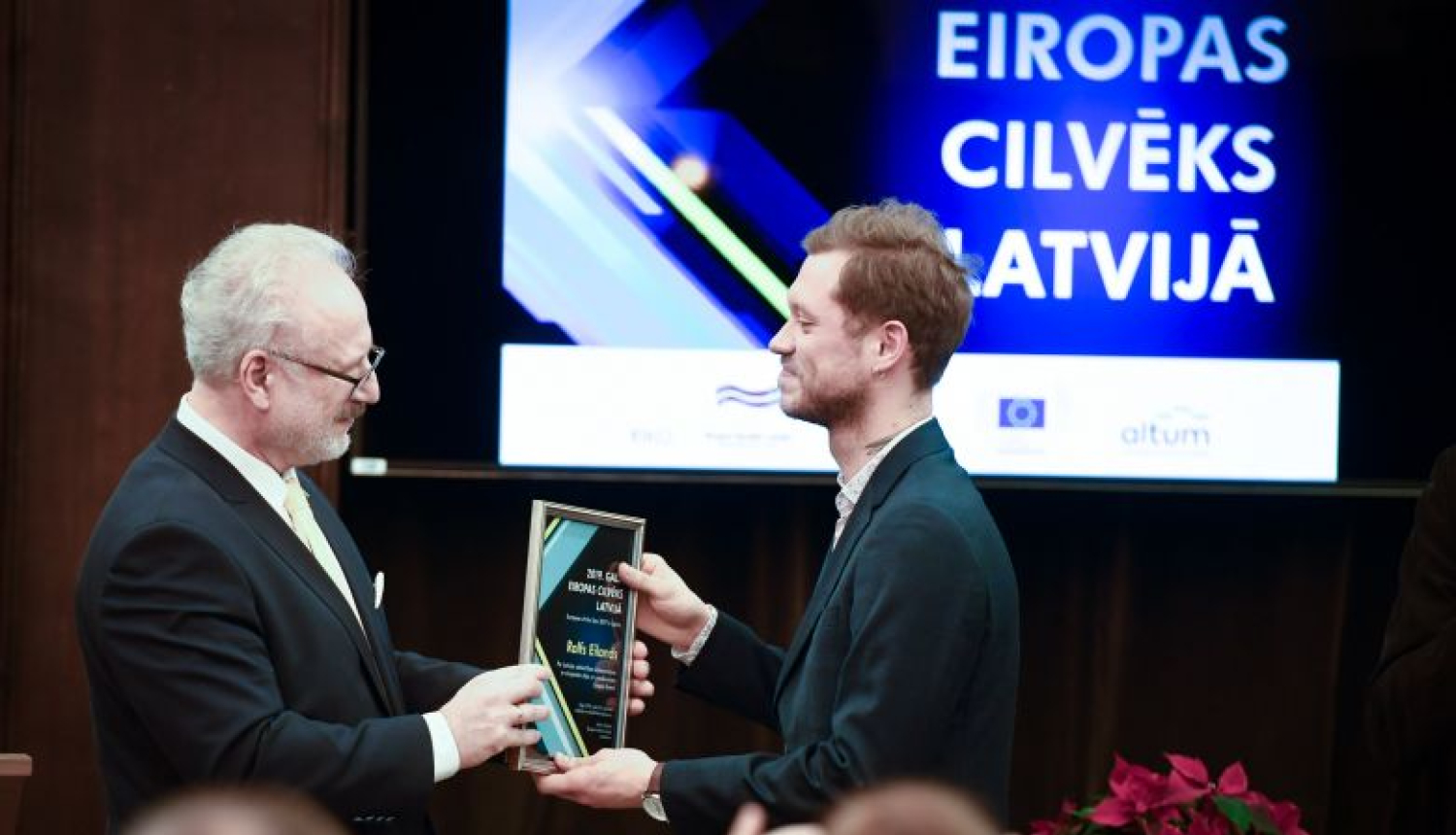 Valsts prezidenta Egila Levita runa “Gada Eiropas cilvēks Latvijā” apbalvošanas pasākumā