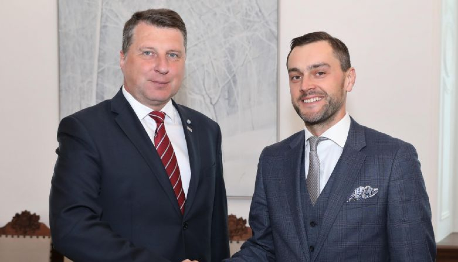 Valsts prezidents tiekas ar Attīstības finanšu institūcijas Altum valdes priekšsēdētāju Reini Bērziņu