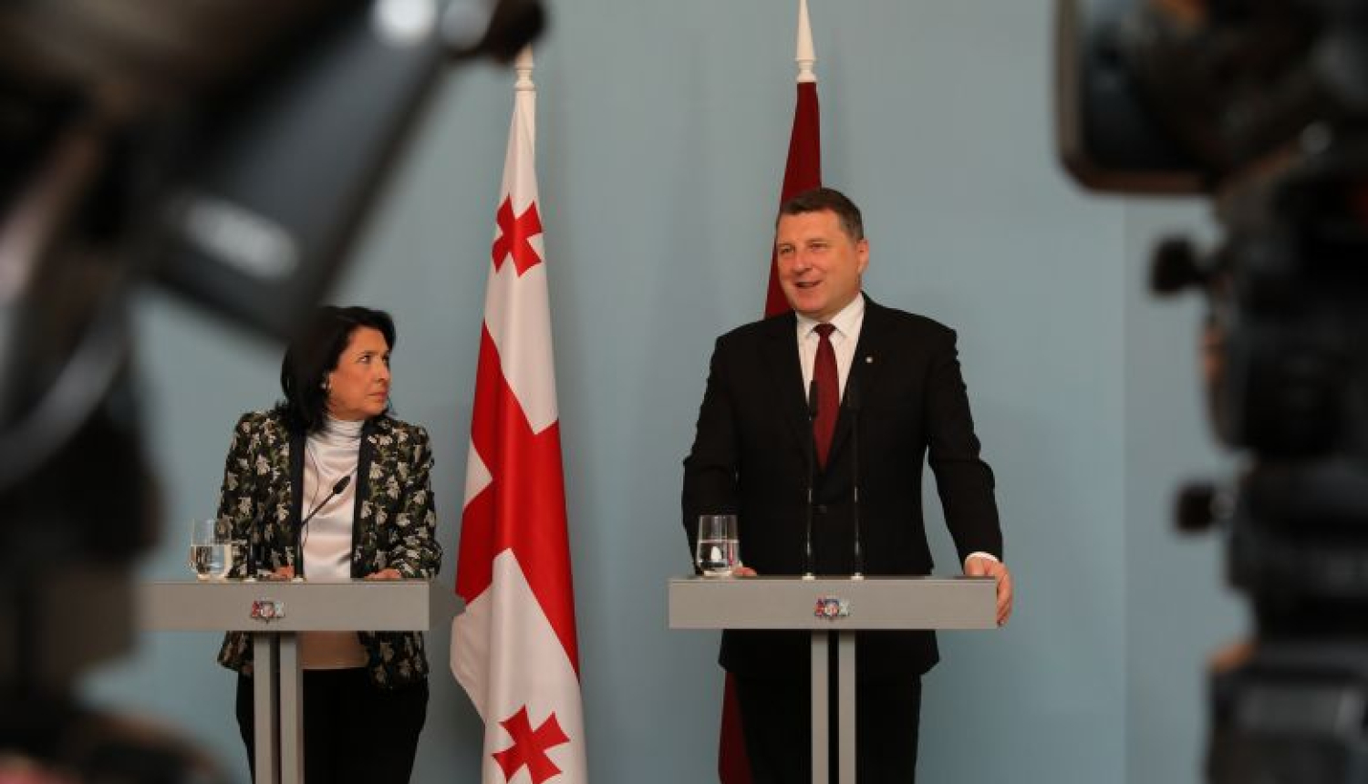 Valsts prezidenta Raimonda Vējoņa preses paziņojums pēc tikšanās ar Gruzijas prezidenti Salomi Zurabišvili