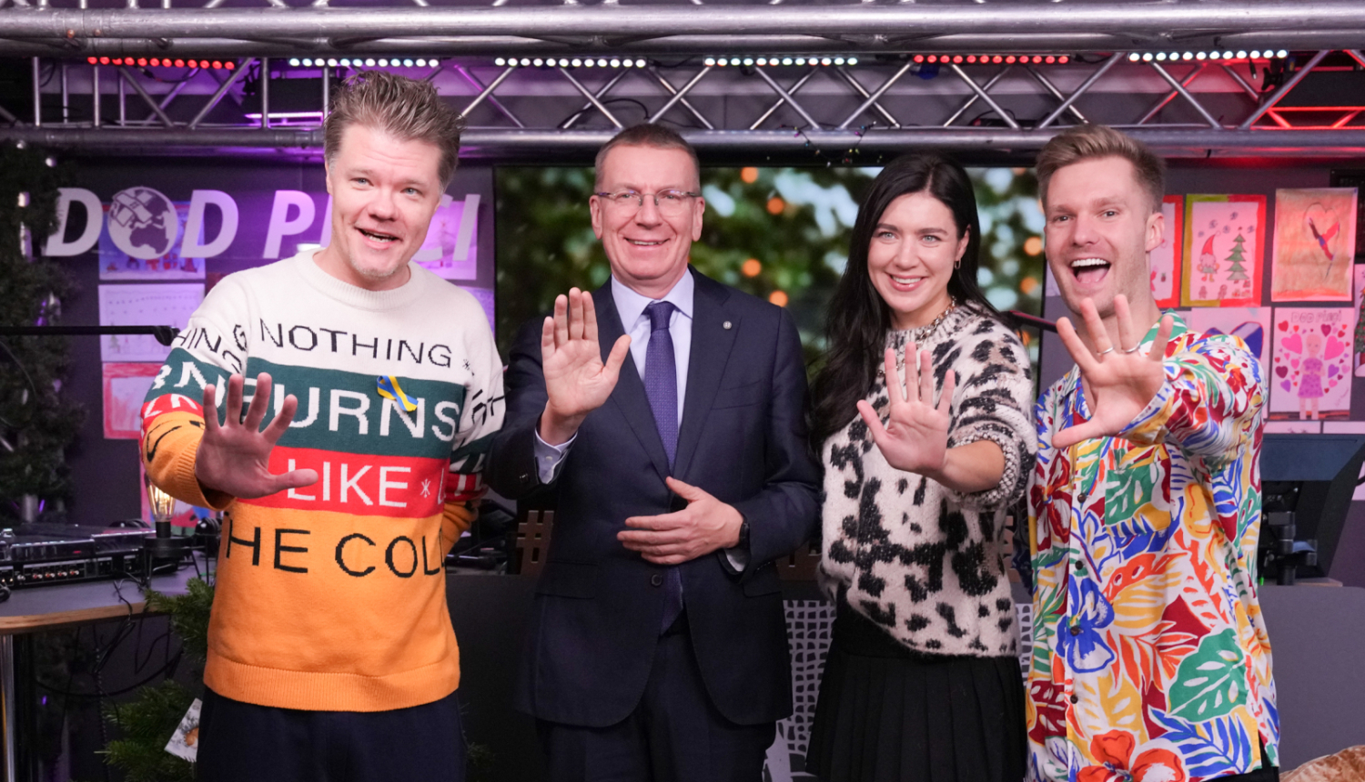 Valsts prezidenta Edgara Rinkēviča dalība labdarības maratonā “Dod pieci!”