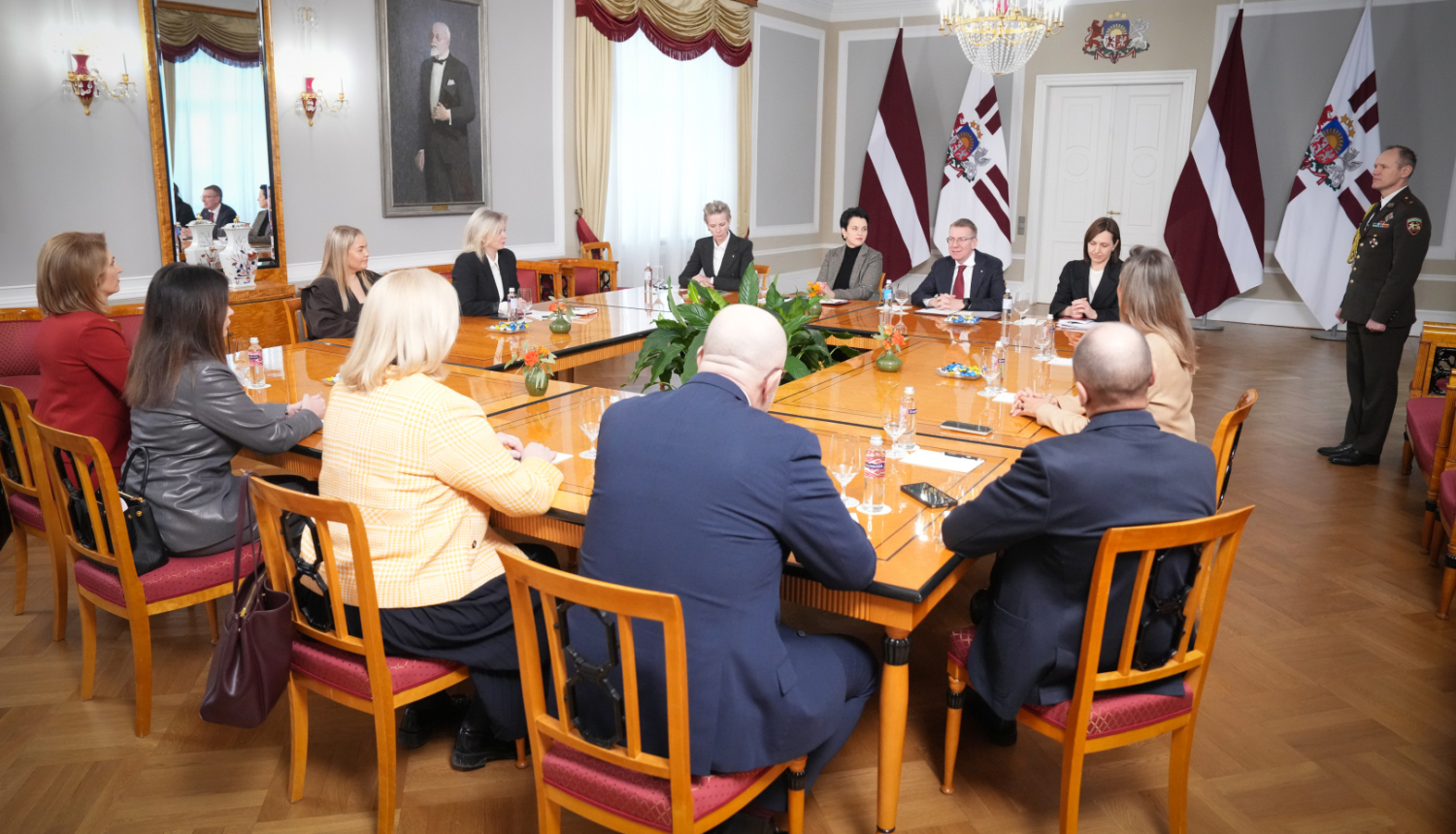 Valsts prezidenta Edgara Rinkēviča tikšanās ar Saeimas frakciju "Latvija pirmajā vietā"