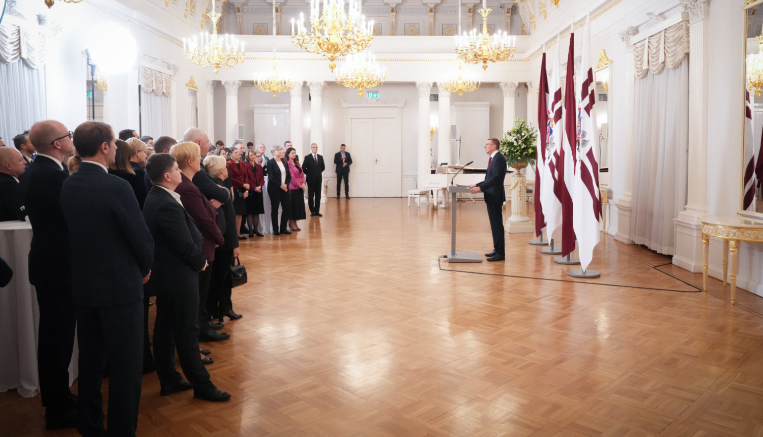 Valsts prezidenta Edgara Rinkēviča rīkota pieņemšana Latvijas Republikas diplomātisko misiju ārvalstīs vadītājiem