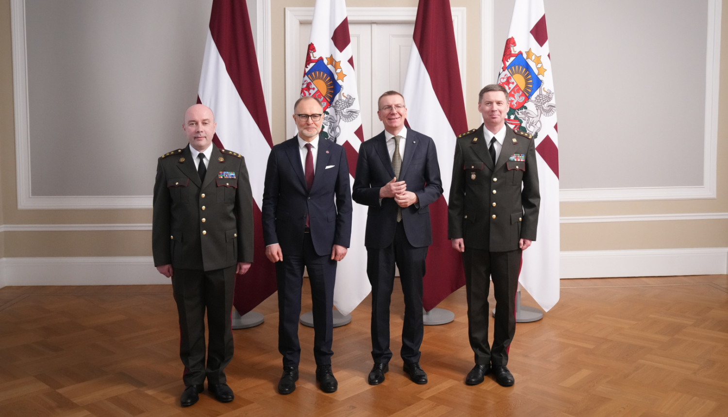 03.02.2025. Valsts prezidenta Edgara Rinkēviča tikšanās ar Latvijas Pašvaldību savienības priekšsēdi Gintu Kaminski