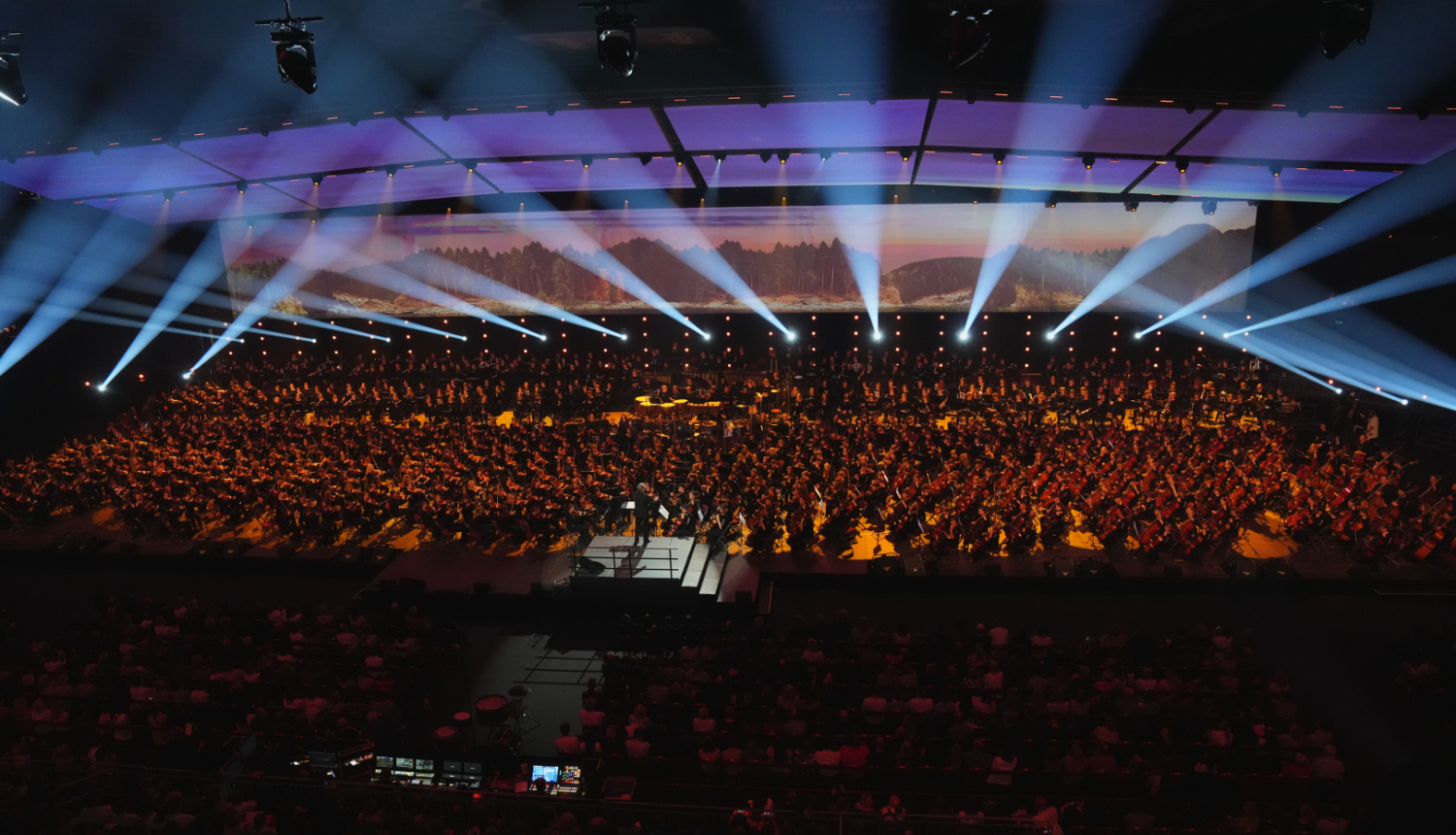 Valsts prezidents Edgars Rinkēvičs apmeklē XIII Latvijas Skolu jaunatnes dziesmu un deju svētku Simfoniskās mūzikas koncertu “Daudzskanīgais debesjums”