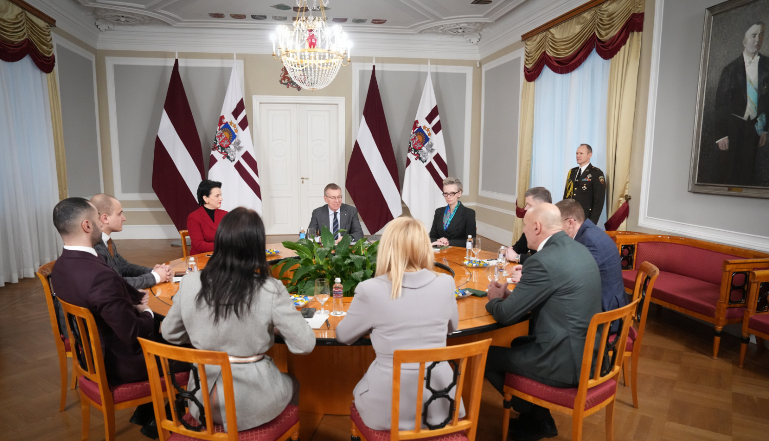 Valsts prezidenta Edgara Rinkēviča tikšanās ar Saeimas frakciju “Stabilitātei!”