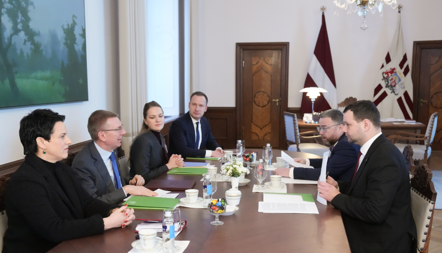 Valsts prezidenta Edgara Rinkēviča tikšanās ar labklājības ministru Reini Uzulnieku