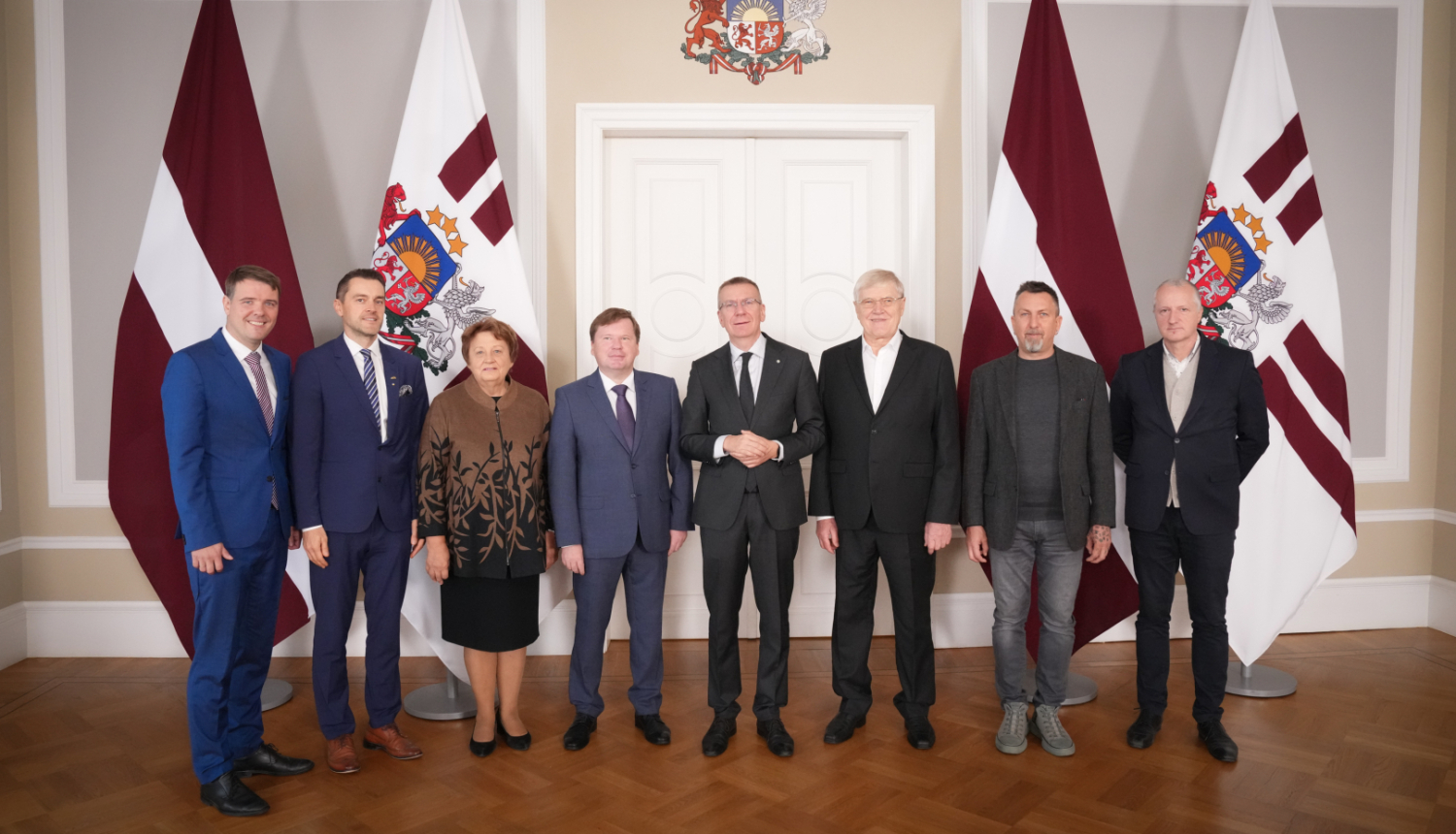 Valsts prezidents Edgars Rinkēvičs Rīgas pilī tikās ar Valsts prezidenta izvirzītajiem pārstāvjiem valsts augstskolu padomēs