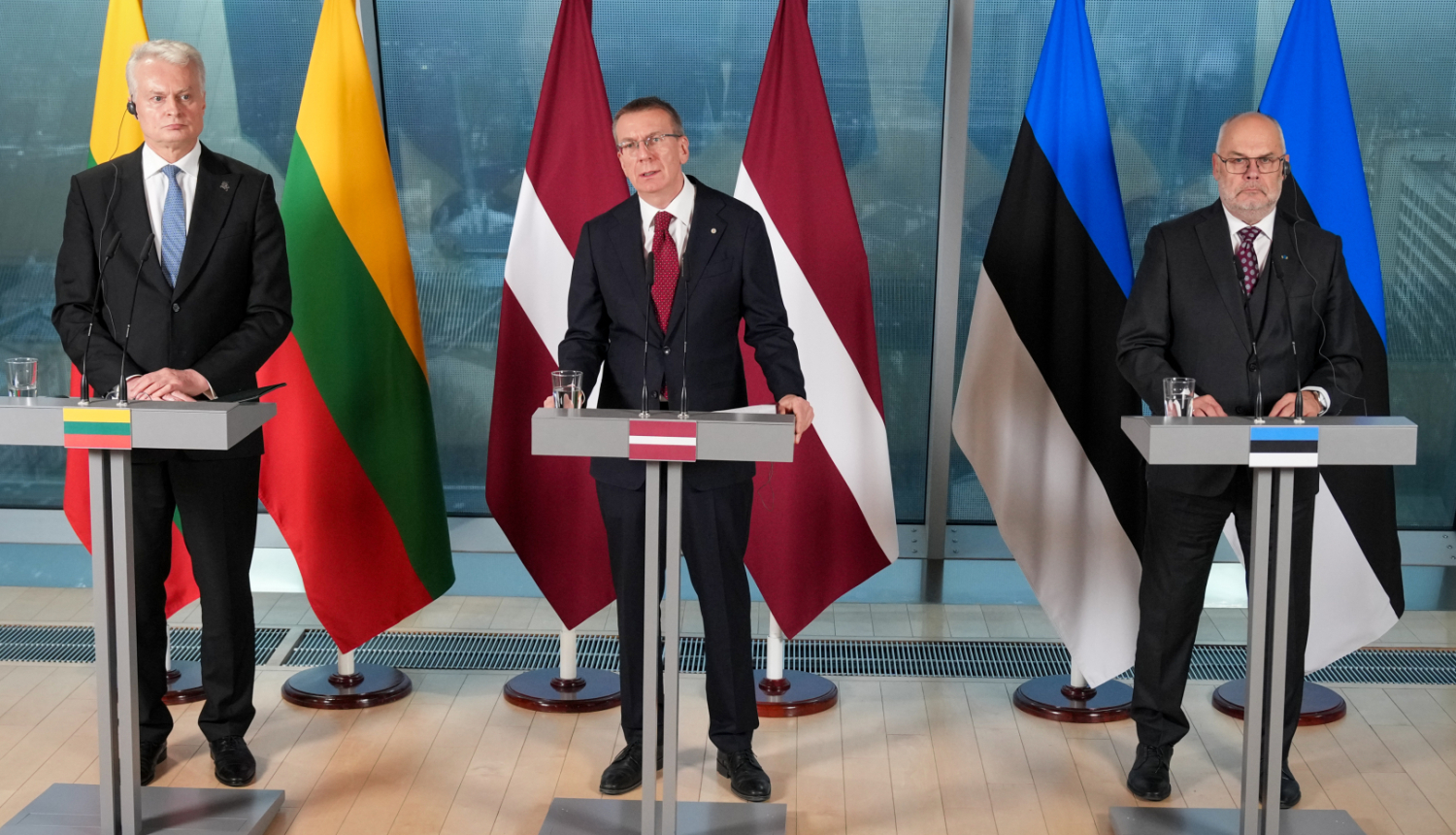 Baltijas valstu prezidentu kopīga preses konference