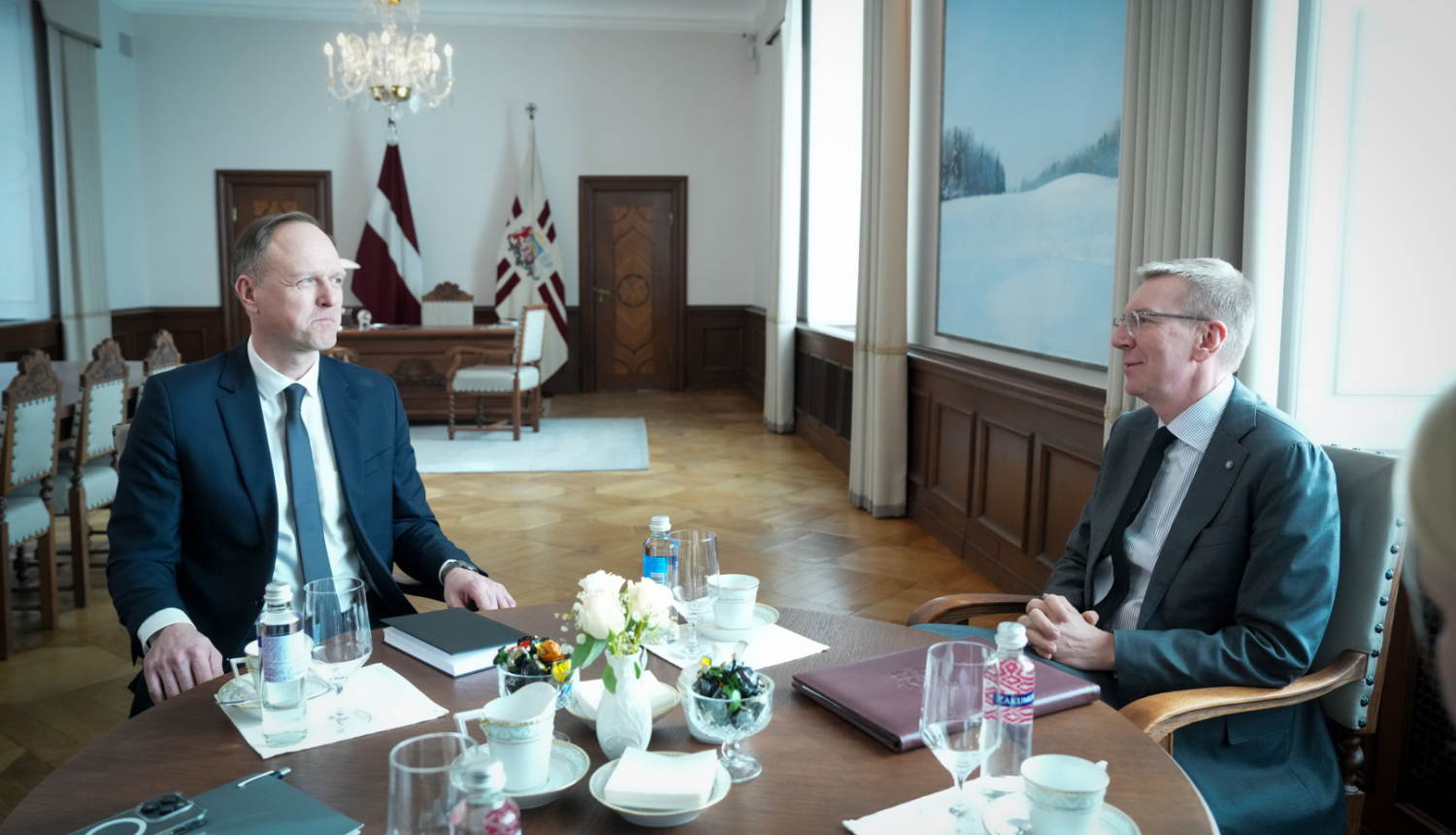 24.03.2026. Valsts prezidenta Edgara Rinkēviča tikšanās ar Eiropas prokuroru Gati Doniku