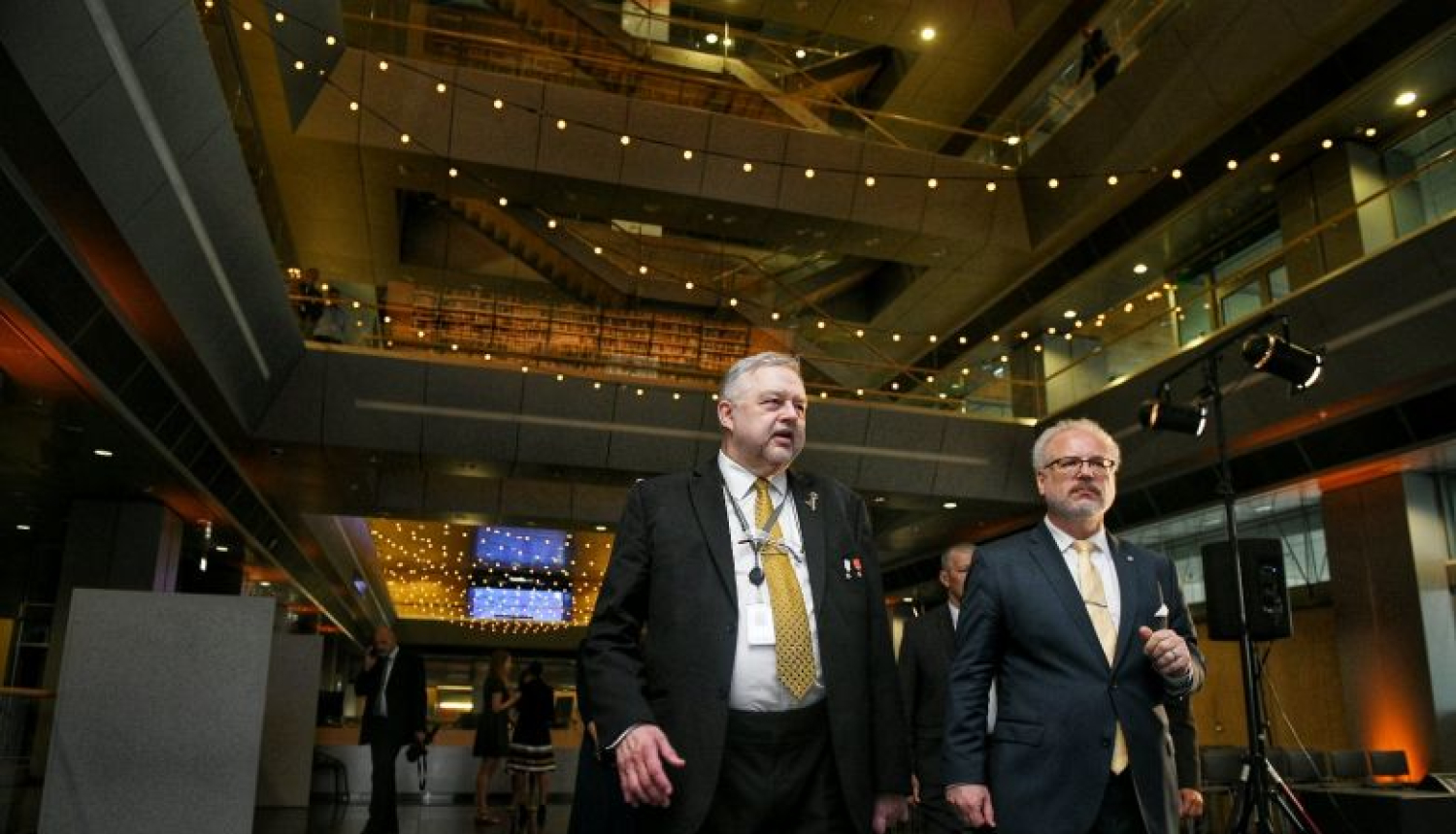 Valsts prezidenta Egila Levita uzruna Latvijas Nacionālās bibliotēkas 100. jubilejas svinībās