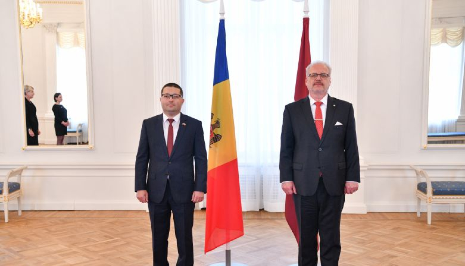 Valsts prezidents Egils Levits akreditē Moldovas Republikas ārkārtējo un pilnvaroto vēstnieku