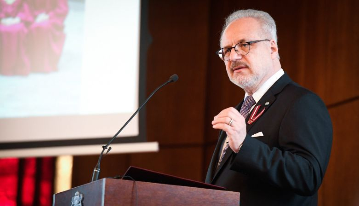 Valsts prezidenta Egila Levita uzruna Rīgas apgabaltiesas 2019. gada 15. novembra pārskata sanāksmē