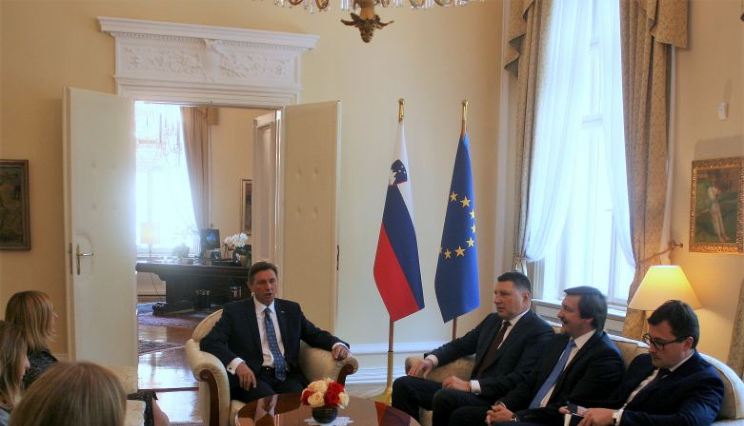 Valsts prezidents Ļubļanā tiekas ar Slovēnijas prezidentu