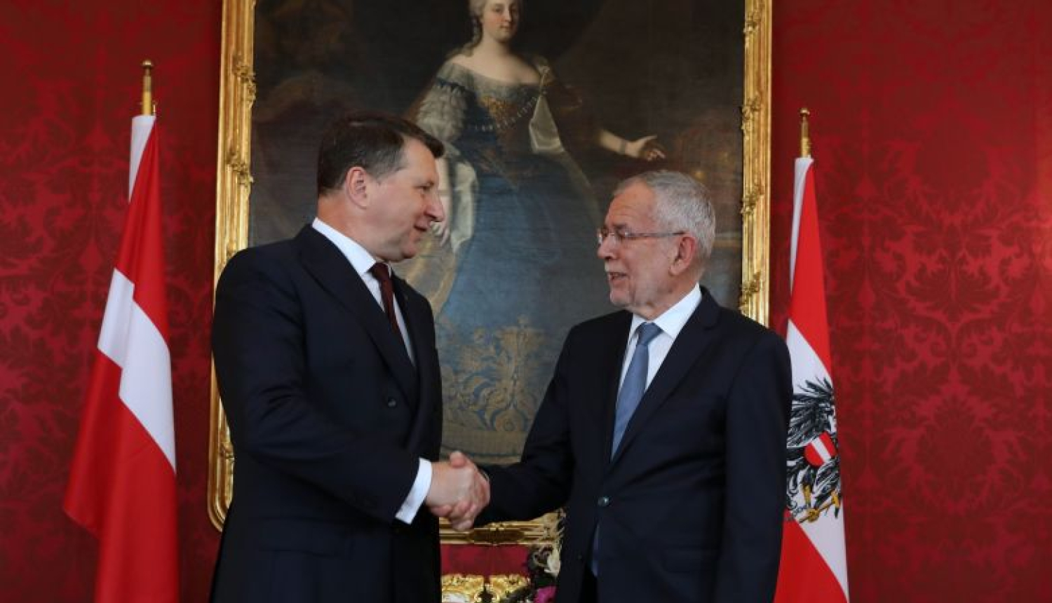 Valsts prezidents Vīnē tiekas ar Austrijas prezidentu