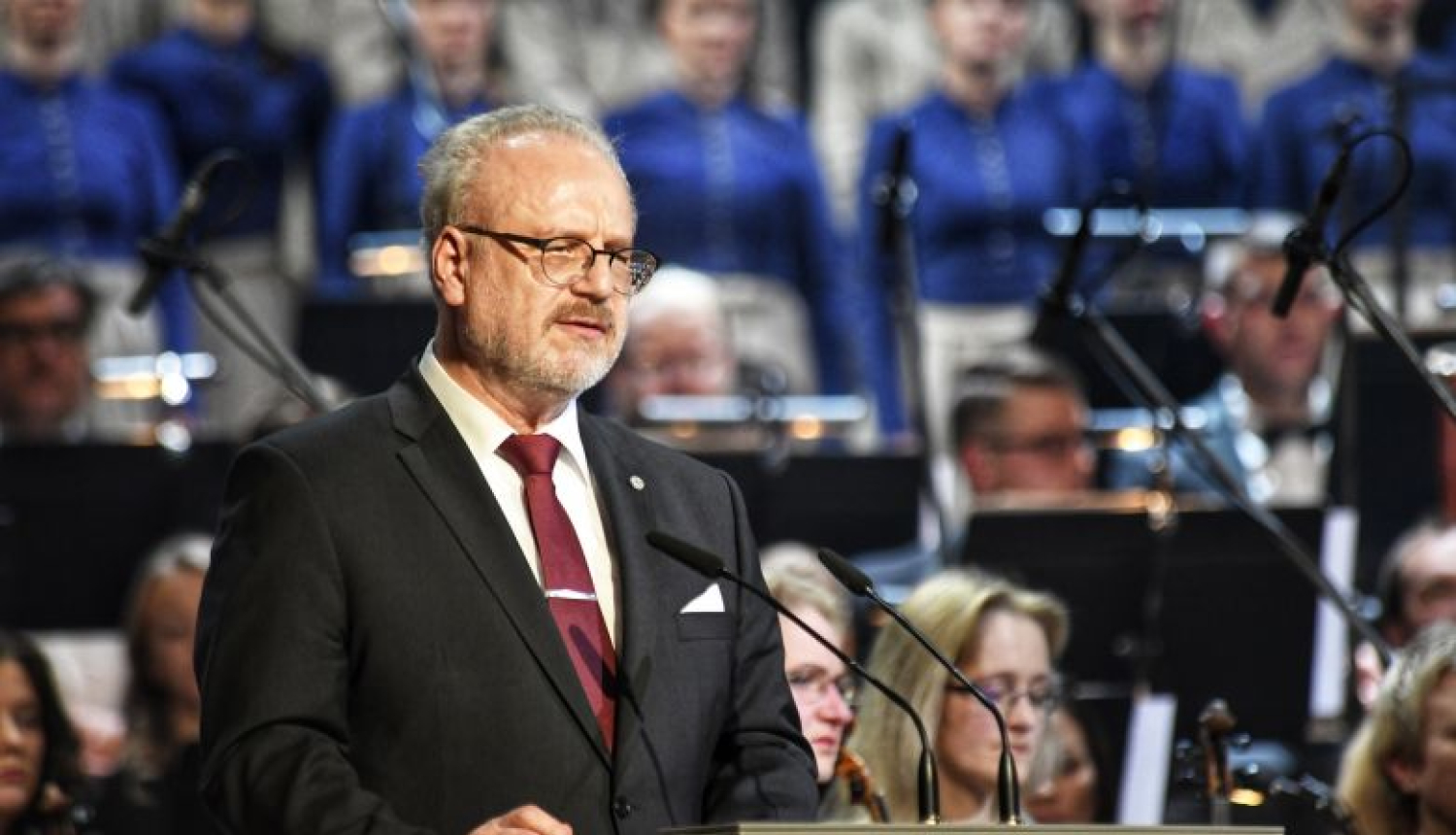 Valsts prezidenta Egila Levita runa Latvijas Republikas proklamēšanas dienai veltītajā svētku koncertā Latvijas Nacionālajā teātrī
