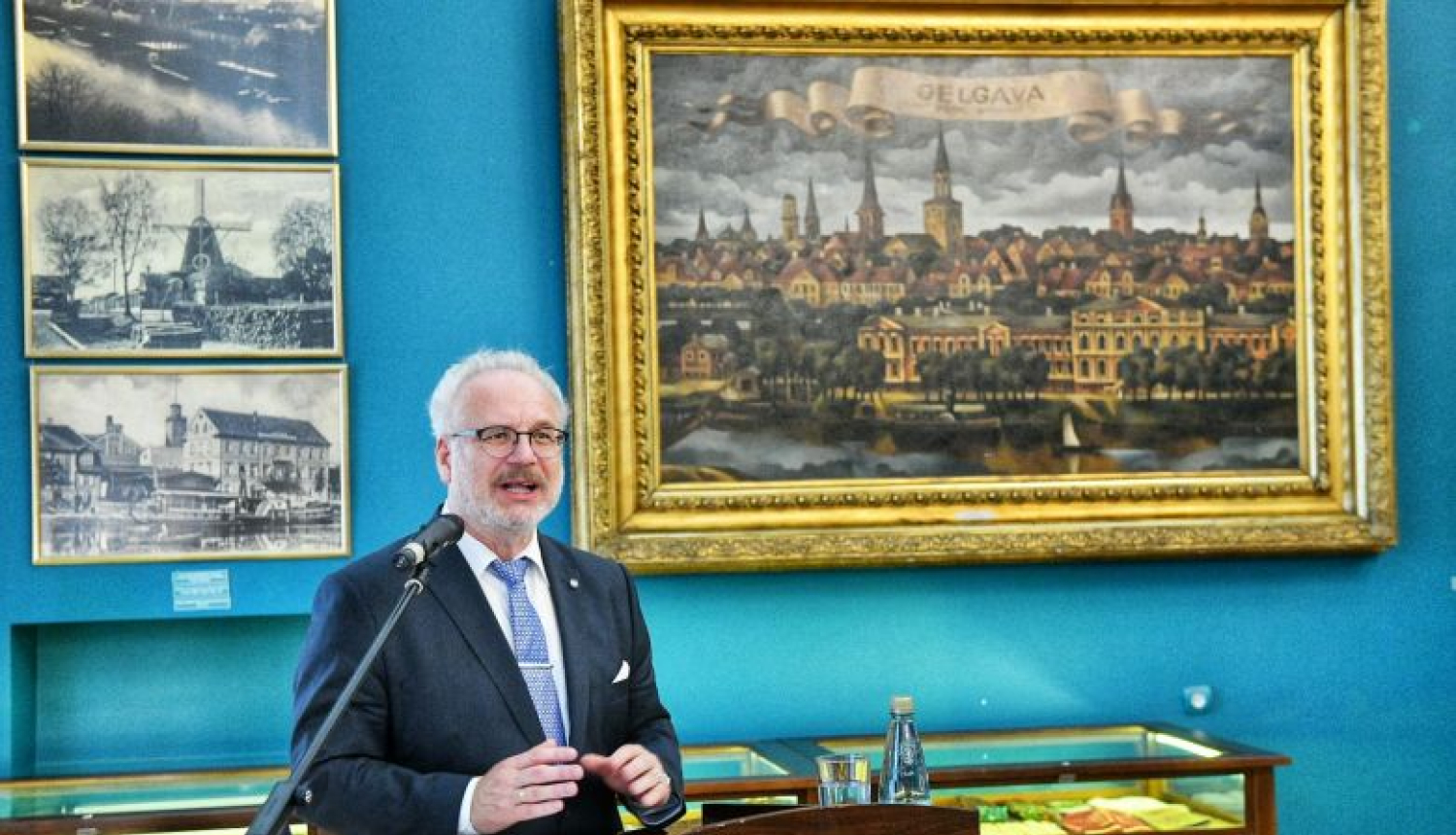 Valsts prezidenta Egila Levita uzruna Ģederta Eliasa Jelgavas Vēstures un mākslas muzejā