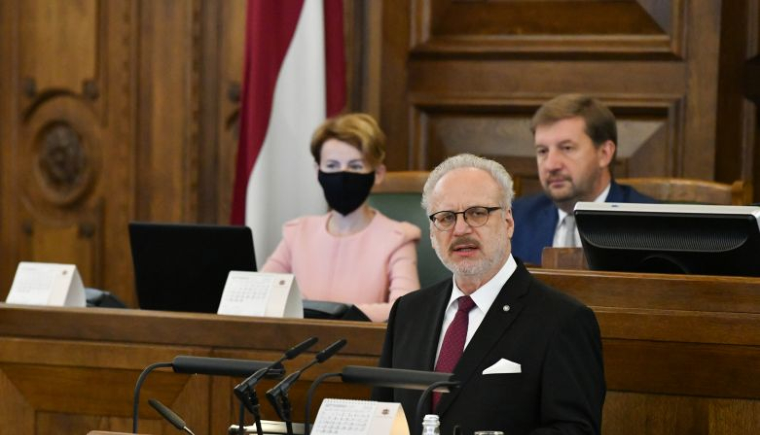 Valsts prezidenta Egila Levita uzruna Saeimas 2020. gada rudens sesijas atklāšanā
