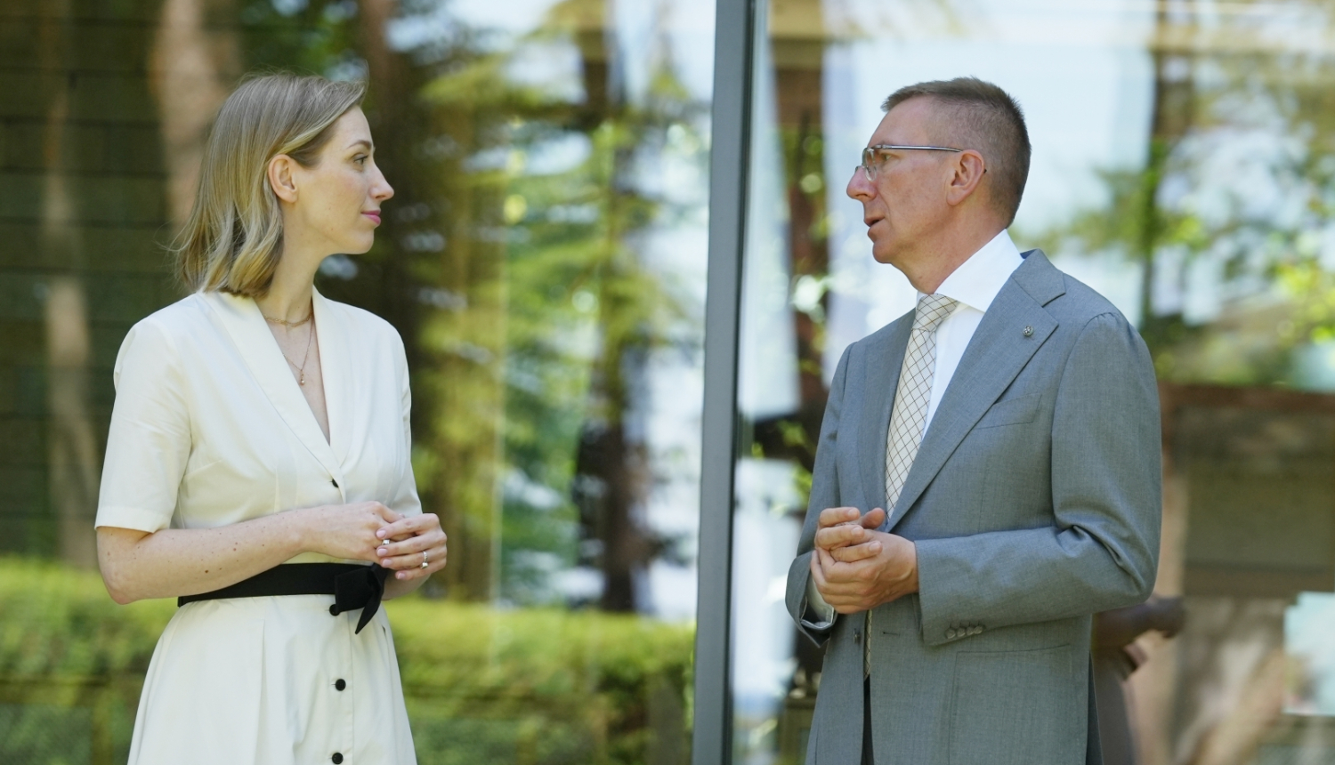 26.06.2024. Valsts prezidenta Edgara Rinkēviča tikšanās ar kultūras ministri Agnesi Lāci