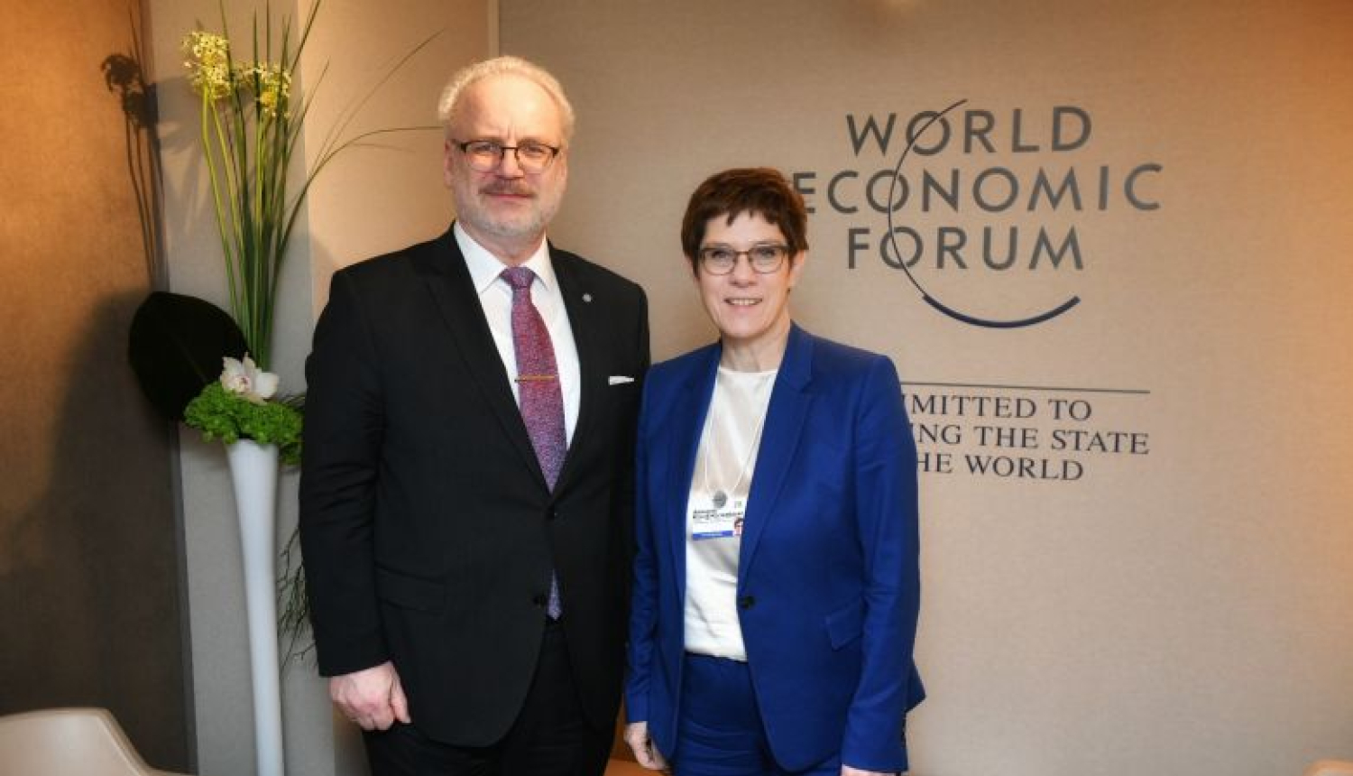 Valsts prezidents ar Vācijas aizsardzības ministri pārrunā abu valstu sadarbību aizsardzības jomā