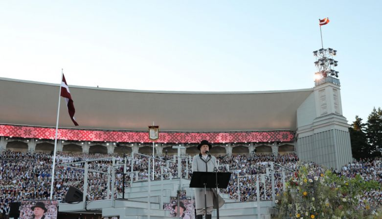 Valsts prezidents: Mūsu Dziesmusvētku vēsture skaidri rāda, kā dzimst un aug valstiskuma apziņa