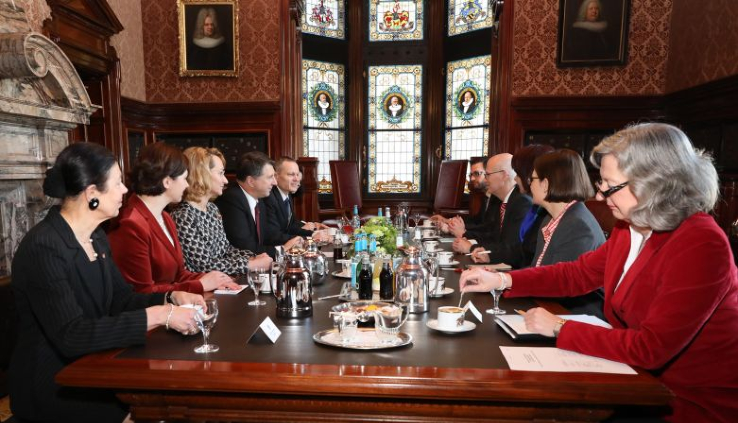 Valsts prezidents Raimonds Vējonis tiekas ar Hamburgas birģermeistaru