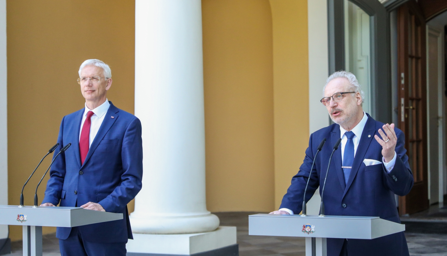 Egils Levits un Krišjānis Kariņš