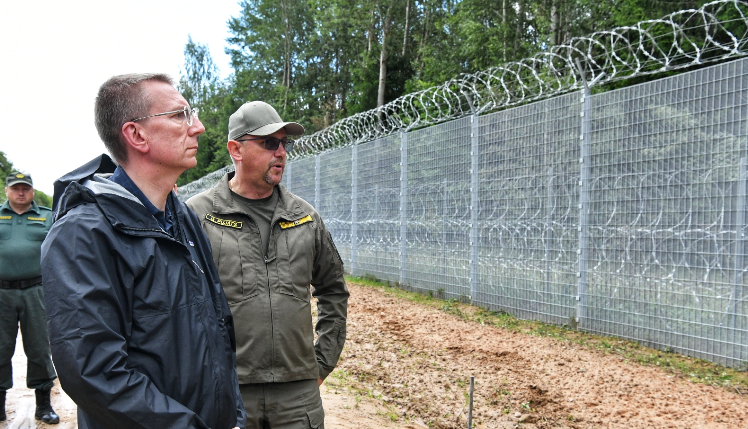 08.08.2023. Valsts prezidents Edgars Rinkēvičs apmeklē Latvijas austrumu robežu