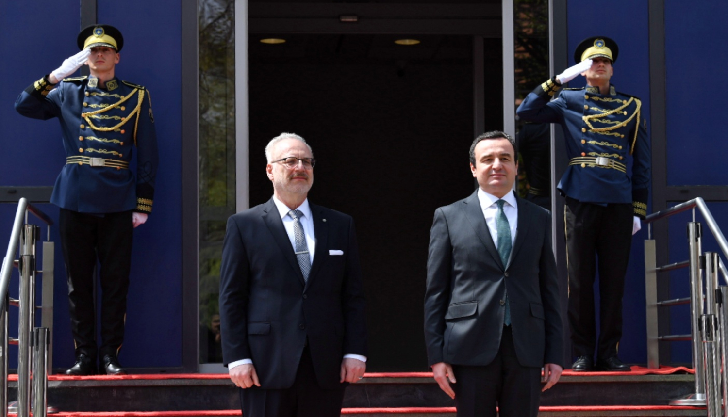 Egils Levits un Albins Kurti 