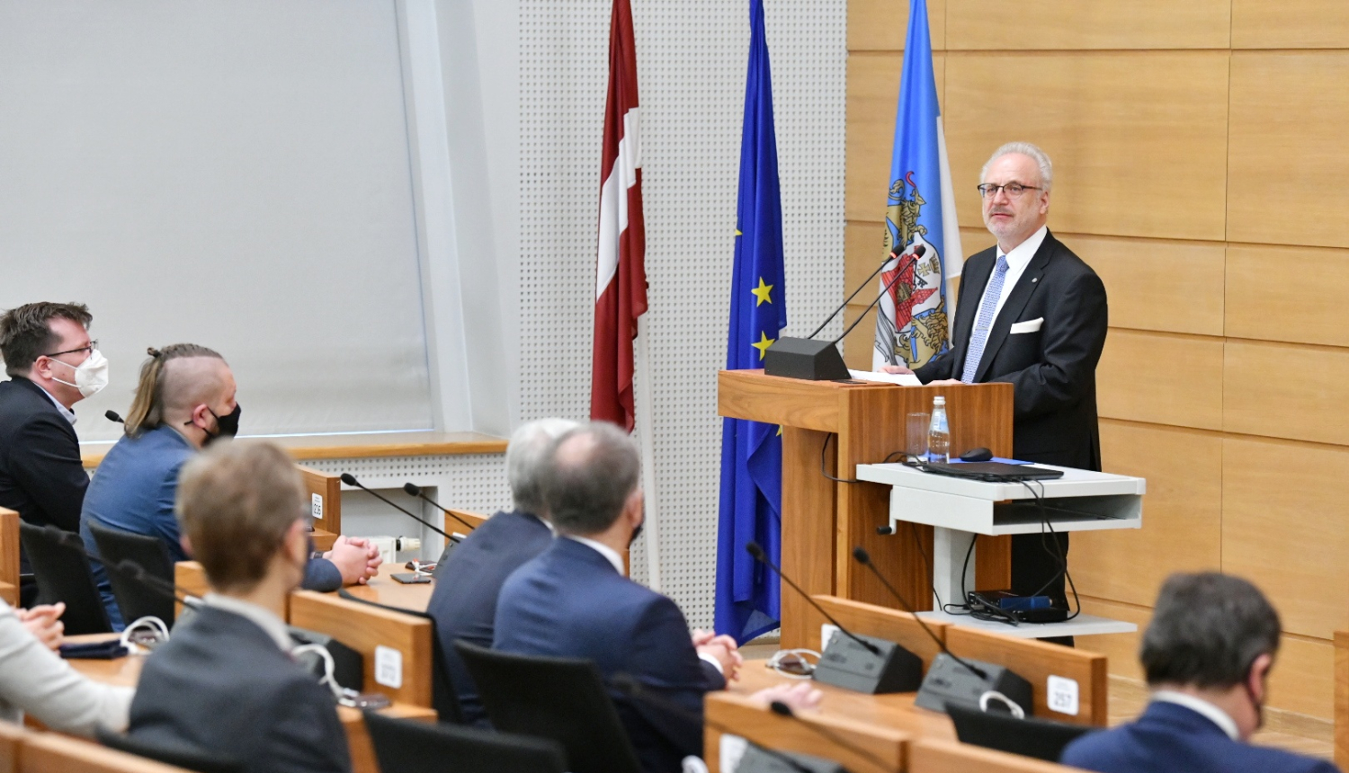 Egils Levits pie pults saka uzrunu