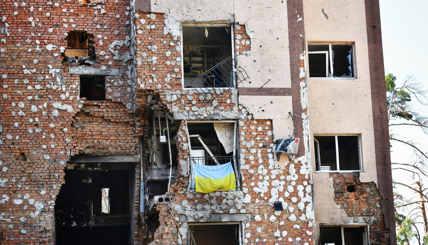 Buča, Ukraina, 2022. gada jūlijā Andras Levites vizītes laikā