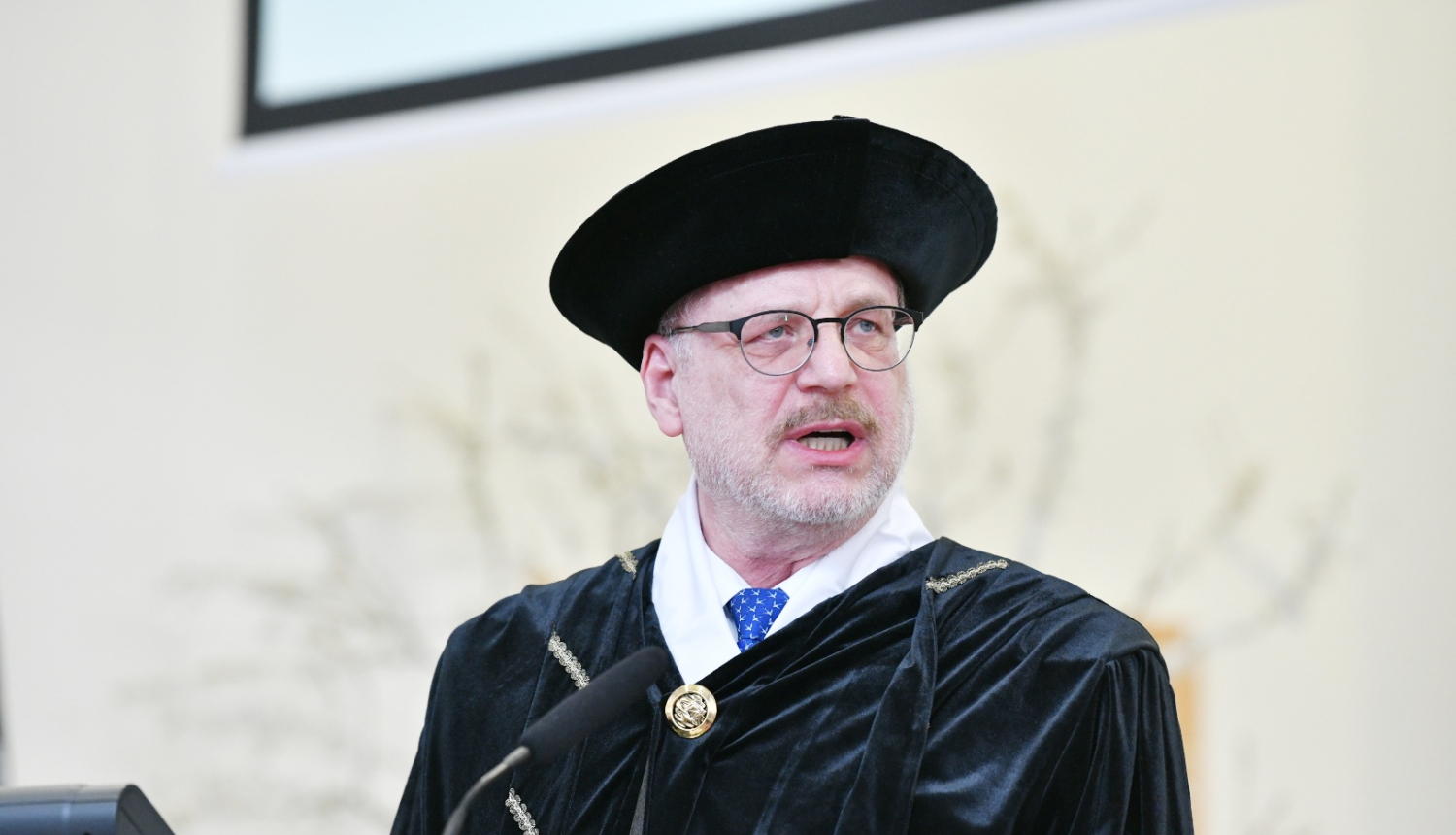 Valsts prezidenta runa, saņemot Mīkola Romeris Universitātes goda doktora grādu