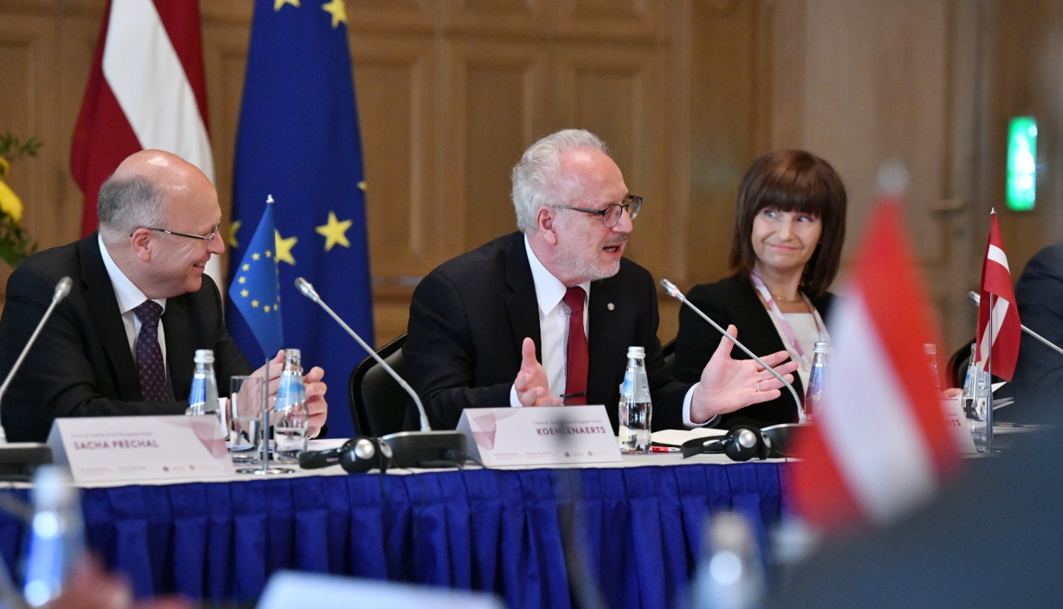 Valsts prezidents Egils Levits uzstājas konferencē