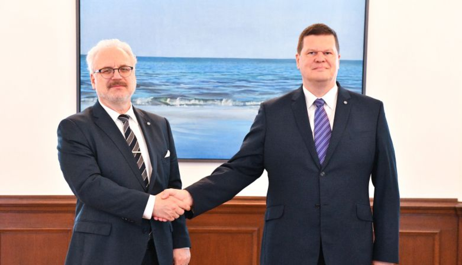 Valsts prezidents tiekas ar zemkopības ministru Kasparu Gerhardu