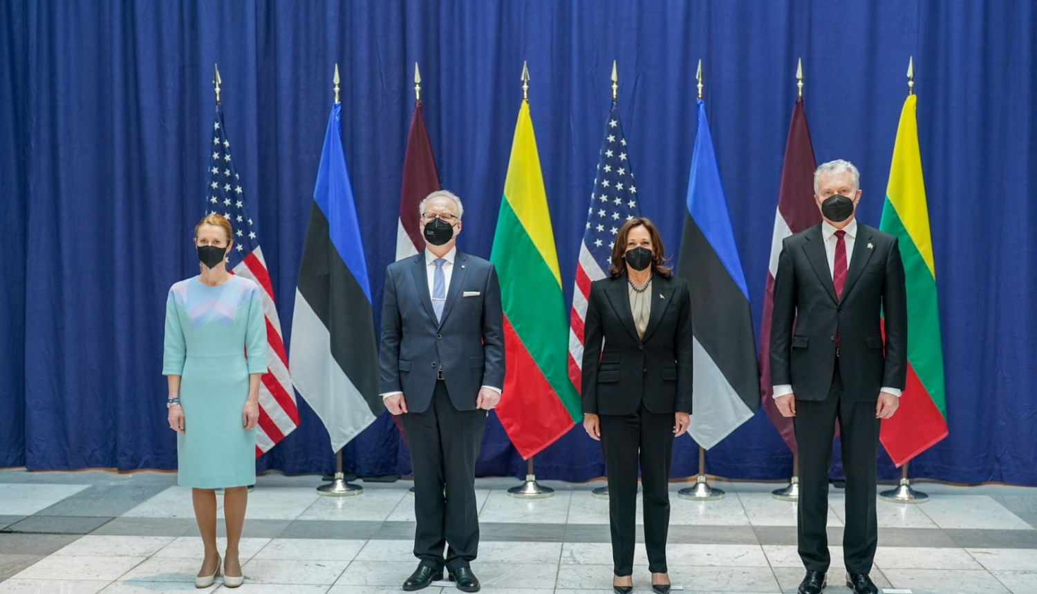 Kaja Kallas, Egils Levits, Kamala Harris, Gitanas Nauseda