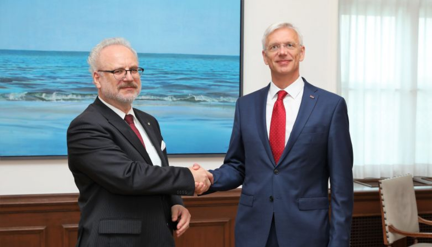 Valsts prezidenta Egila Levita tikšanās ar Ministru prezidentu Krišjāni Kariņu