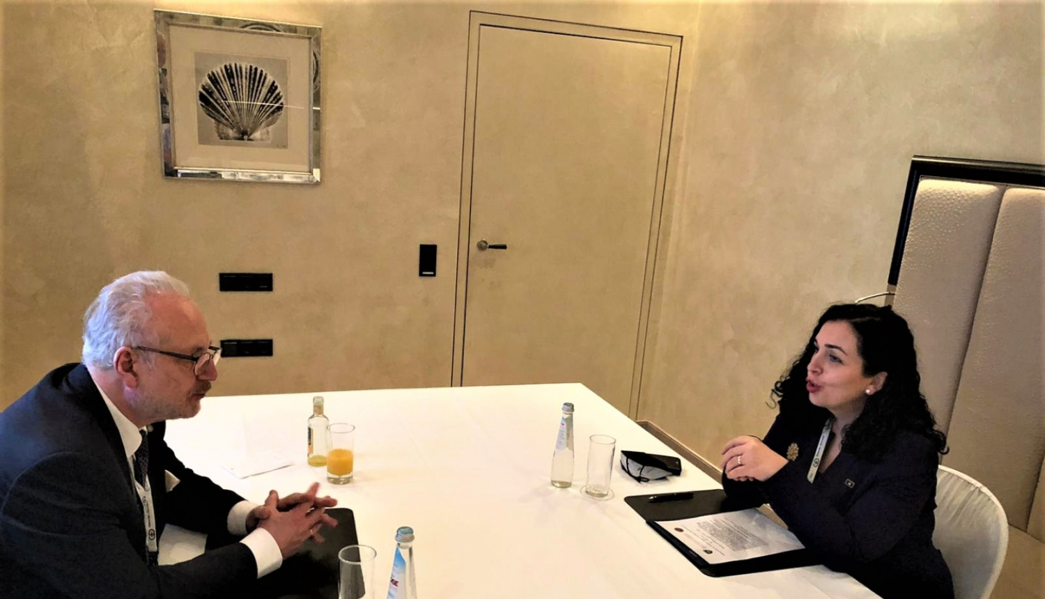 Egils Levits un Vjosa Osmani