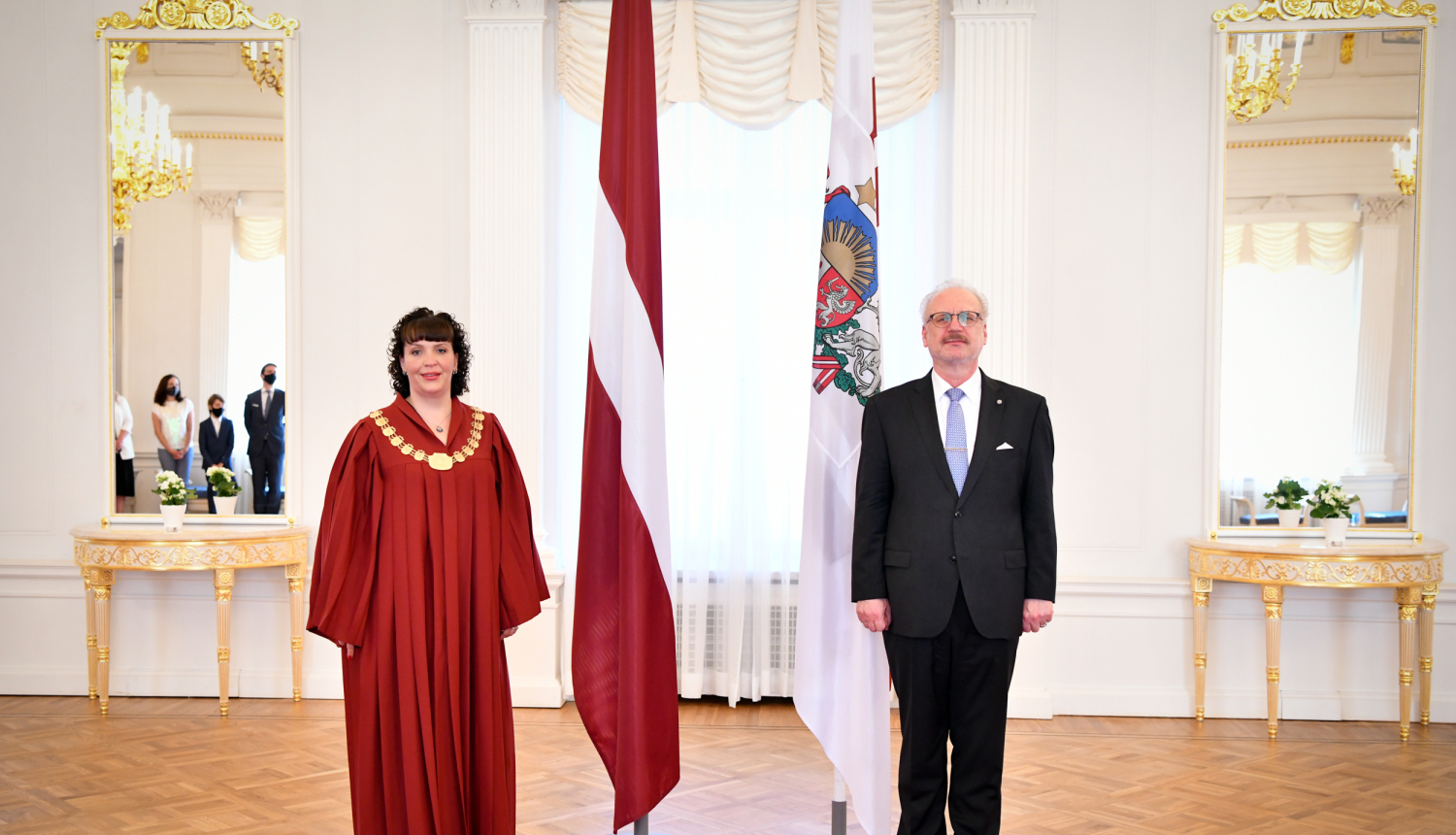 Kristīne Zīle un Egils Levits