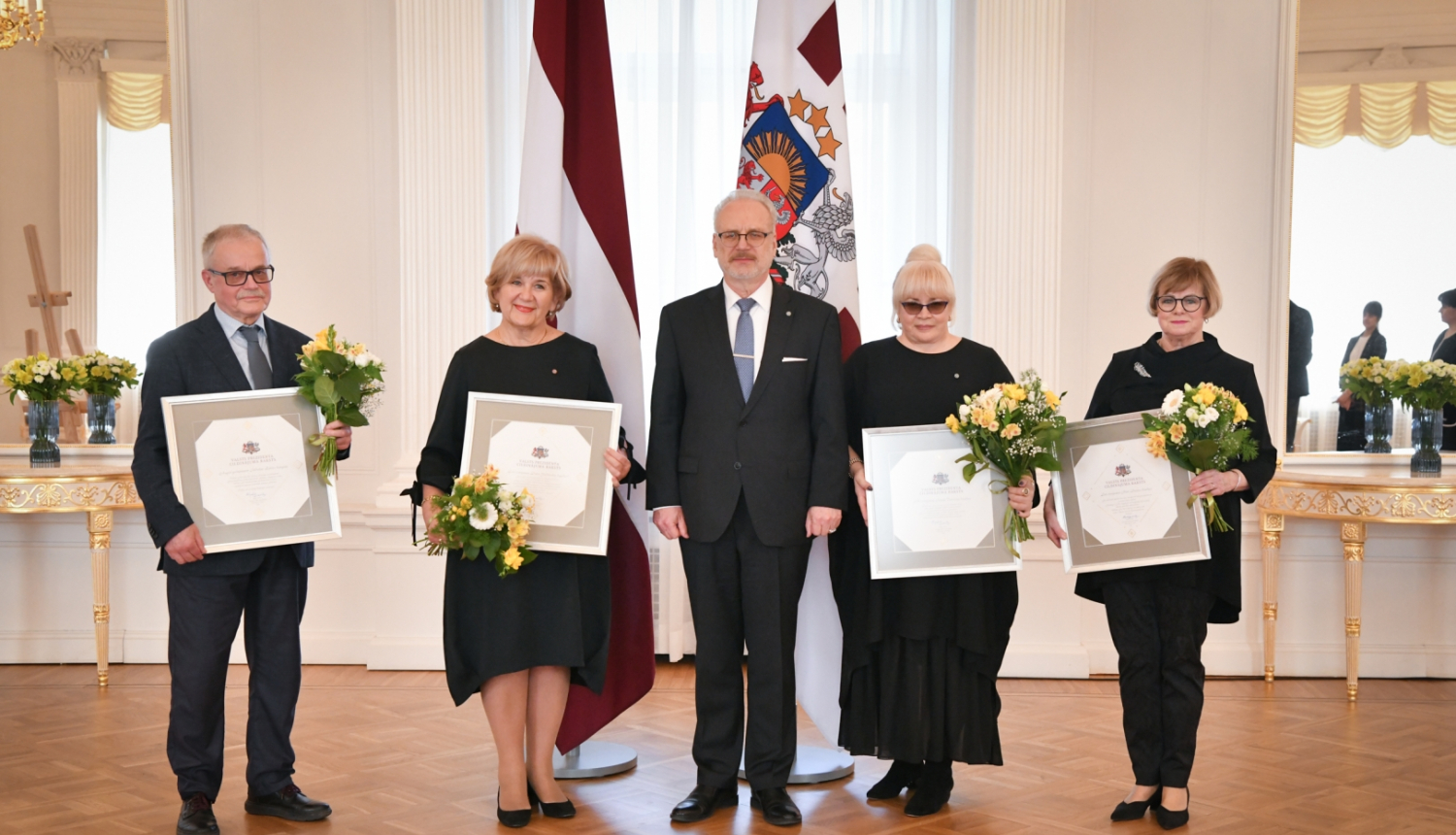 Indulis Zālīte, Dace Gardovska, Egils Levits, Ināra Tetereva, Ilze Dzērve