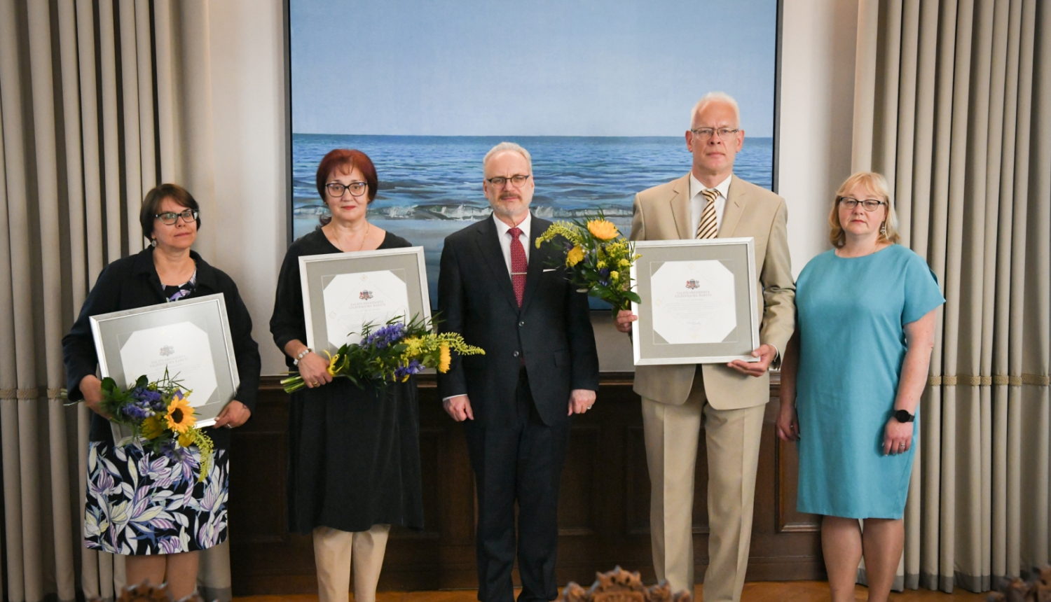Antra Mazūra, Meldra Usenko, Egils Levits, Ainārs Lerhis, Māra Sprūdža