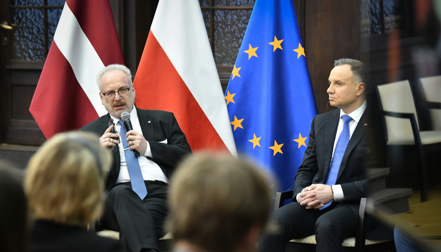 Egils Levits un Andžejs Duda