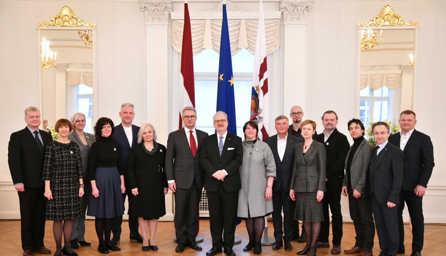 02.02.2023. Valsts prezidents Egils Levits tiekas ar XXVII Vispārējo latviešu Dziesmu un XVII Deju svētku virsvadītājiem un organizatoriem