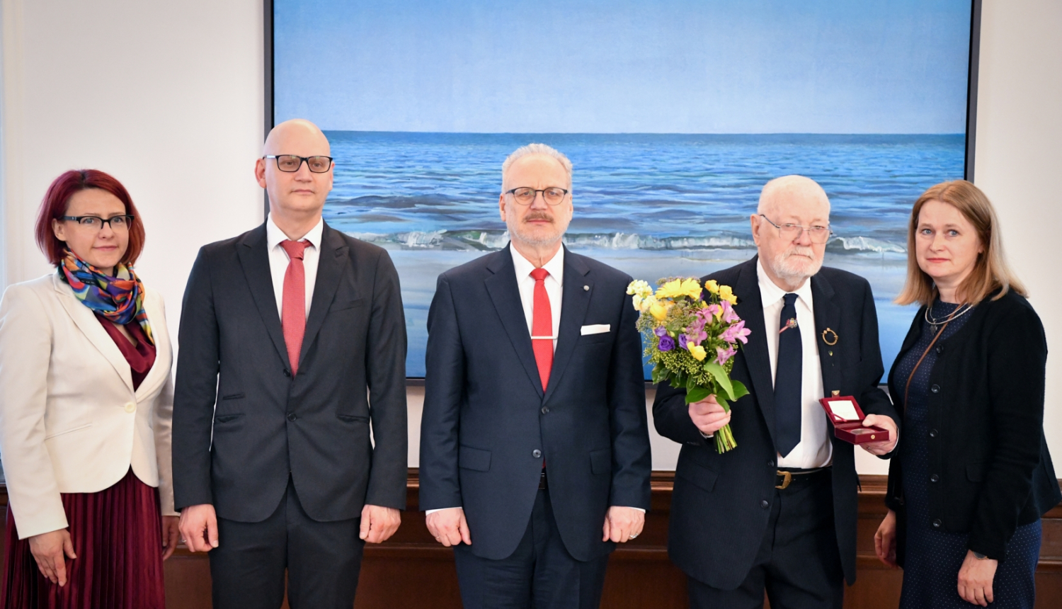 Ilze Garoza, Kristaps Grasis, Egils Levits, Austris Grasis, Ieva Freinberga