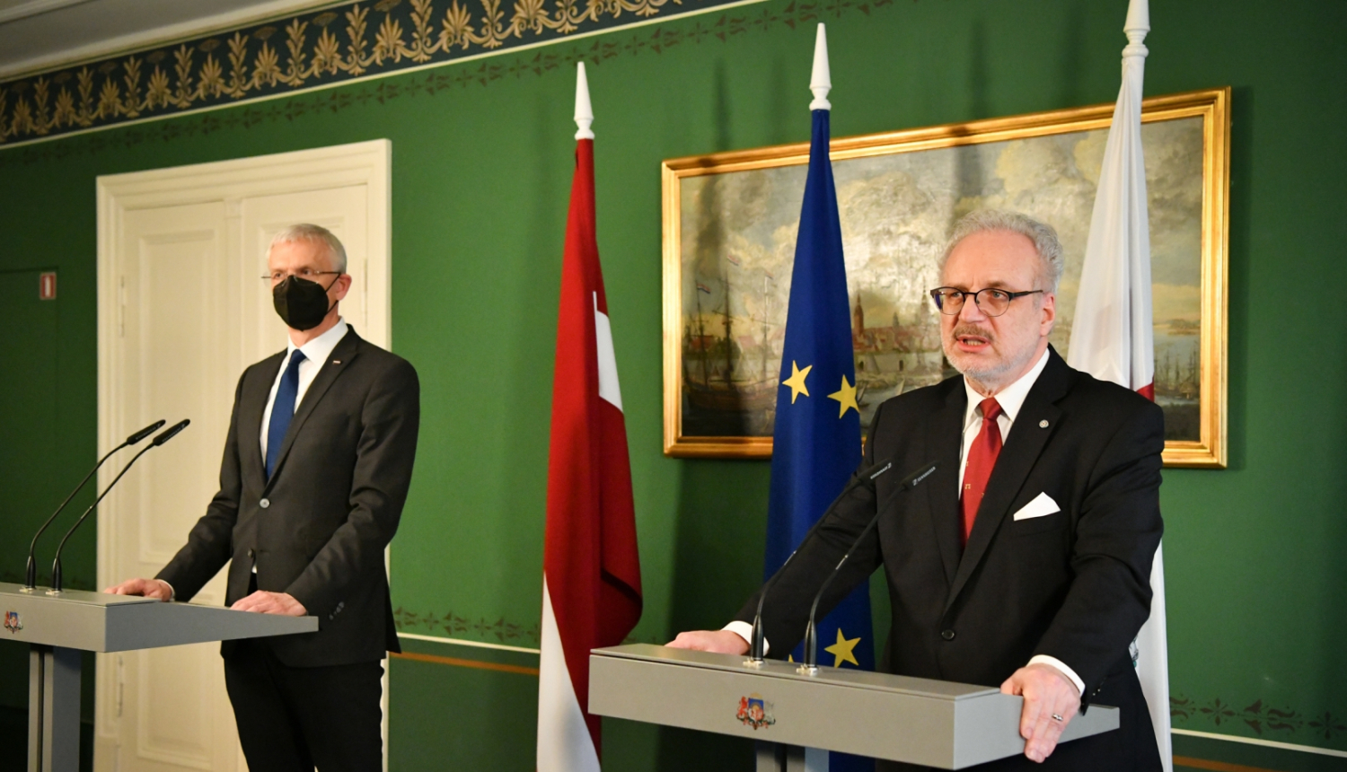 Egils Levits un Krišjānis Kariņš