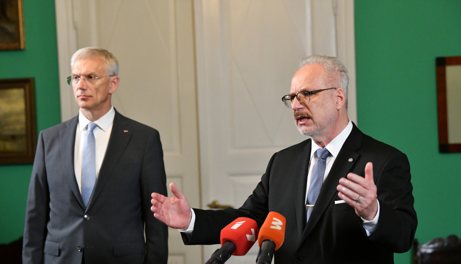 Krišjānis Kariņš un Egils Levits