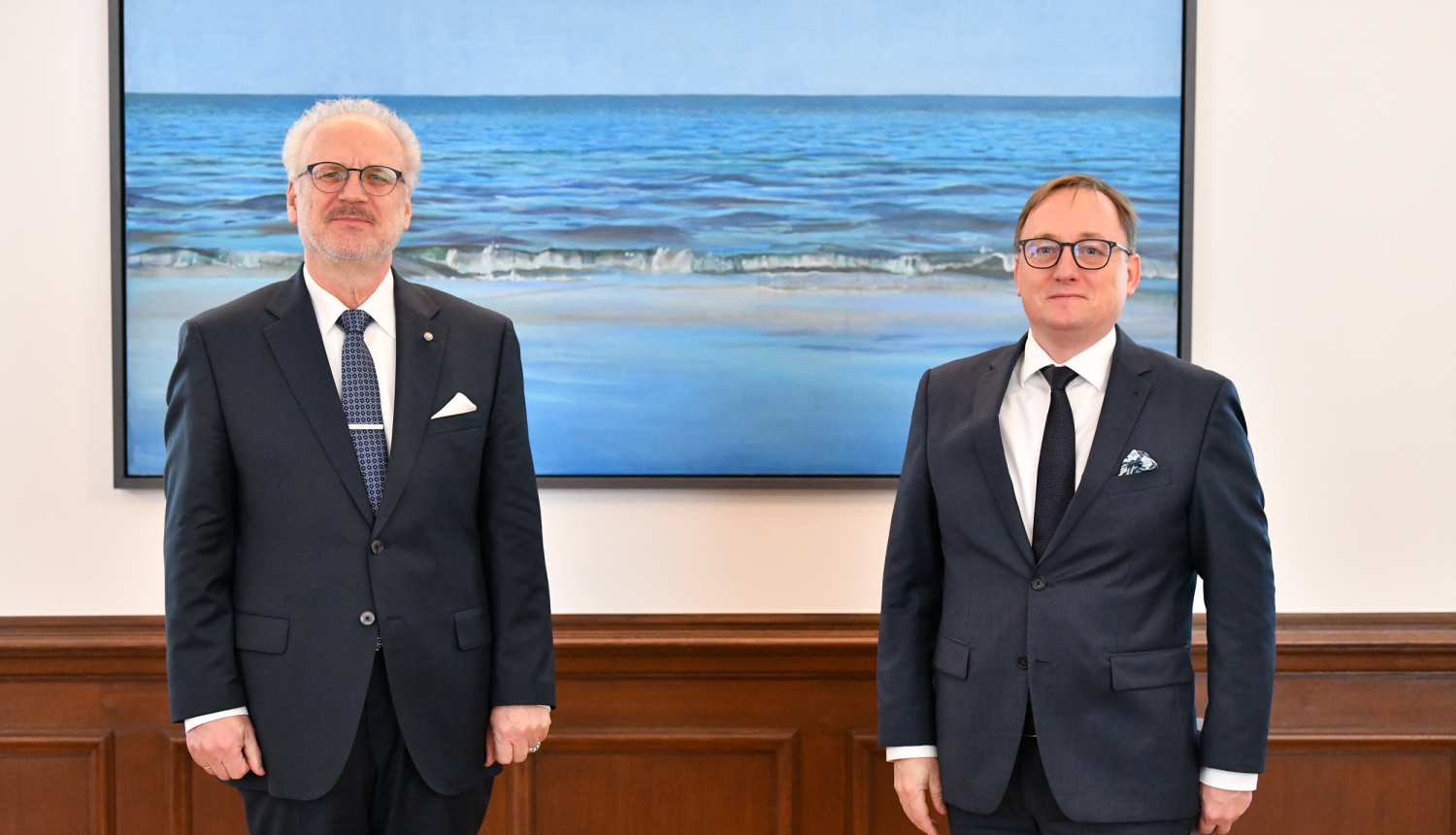 Egils Levits un Mārtiņš Kazāks