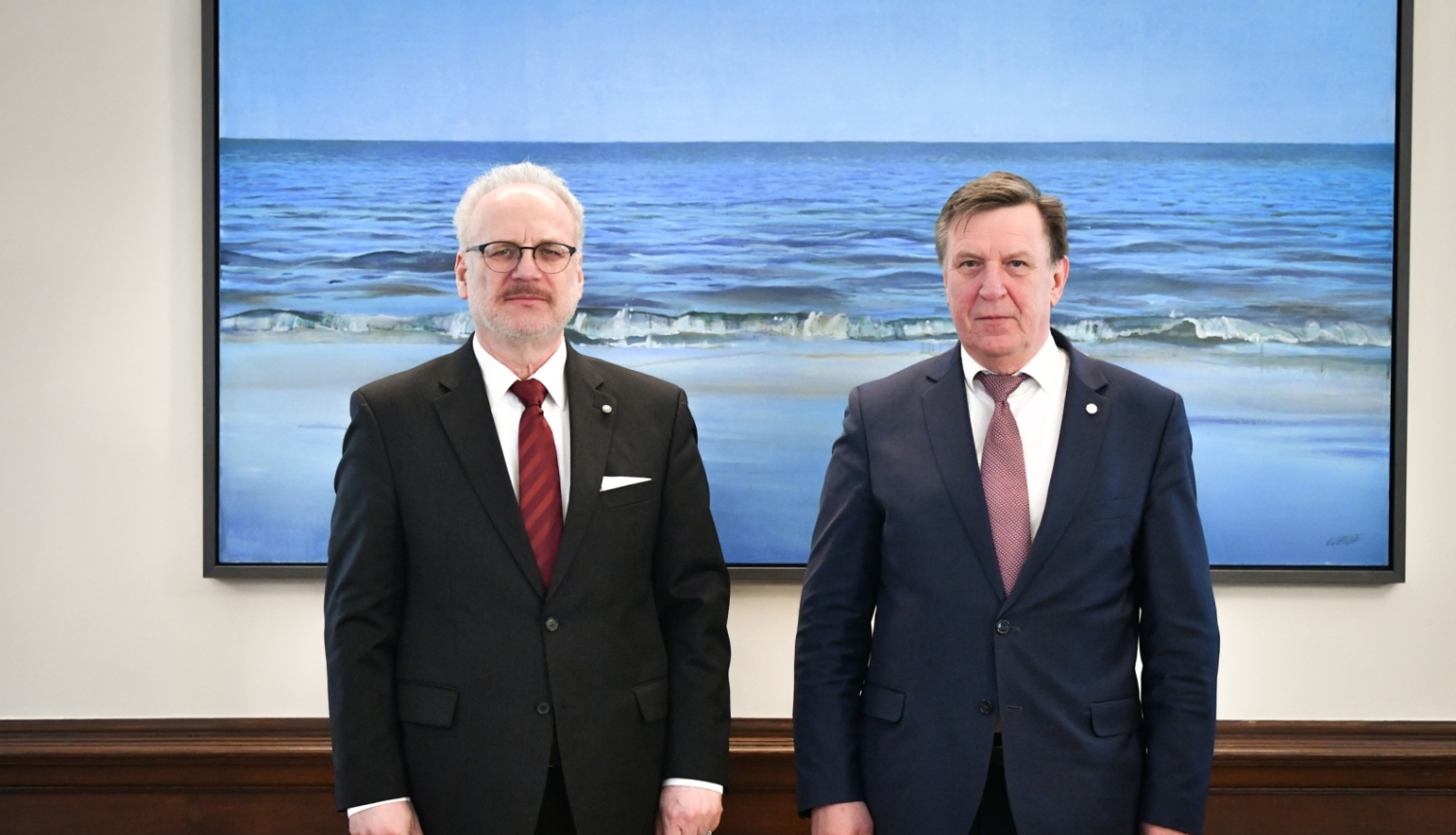 Egils Levits un Māris Kučinskis