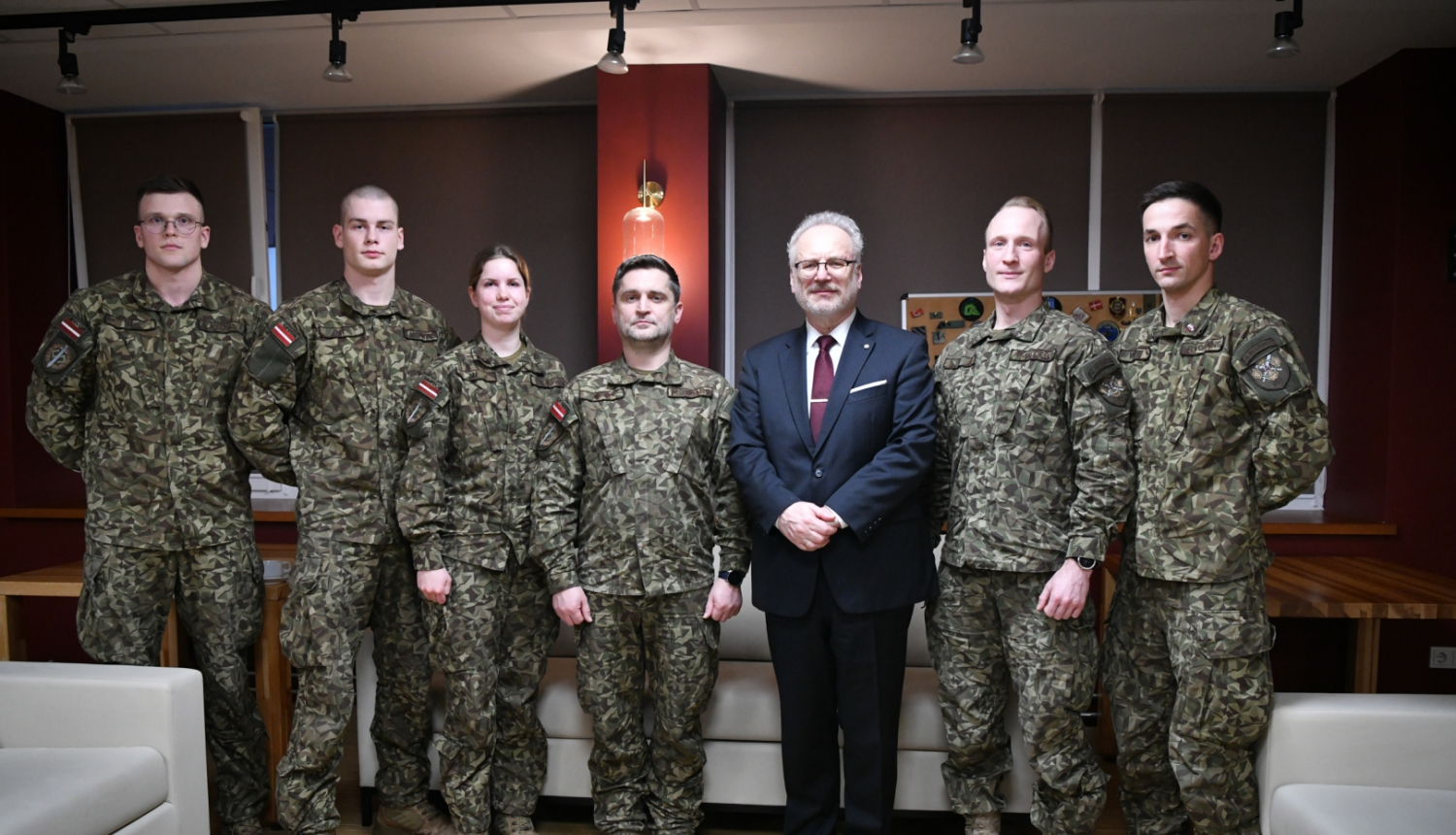 13.01.2023. Valsts prezidents Egils Levits apmeklē Latvijas Nacionālo aizsardzības akadēmiju. Foto autors: Ilmārs Znotiņš, Valsts prezidenta kanceleja.