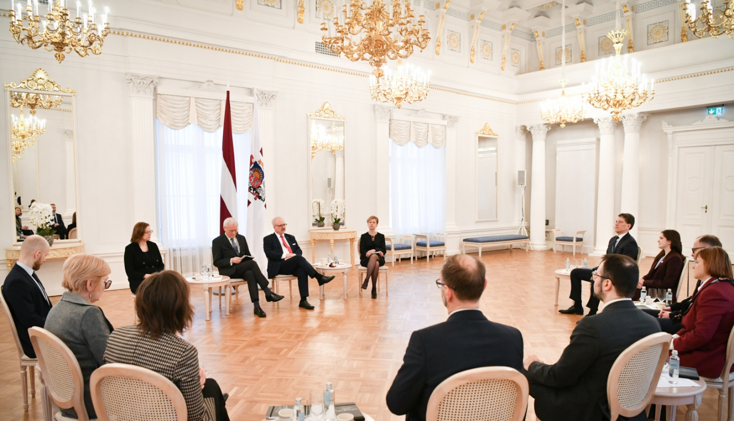23.01.2023. Valsts prezidents Egils Levits tiekas ar Saeimas frakcijas “Progresīvie” deputātiem